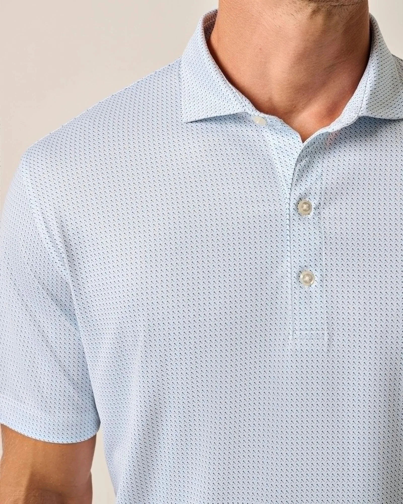 Johnnie-O Tee Time Prep-Formance Polo Shirt - Barrels Blue Johnnie-O Clothing
