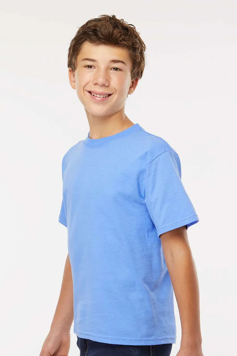 M&O Youth Gold Soft Touch Short Sleeve Crewneck T-Shirt - Carolina Blue Clothing M-O