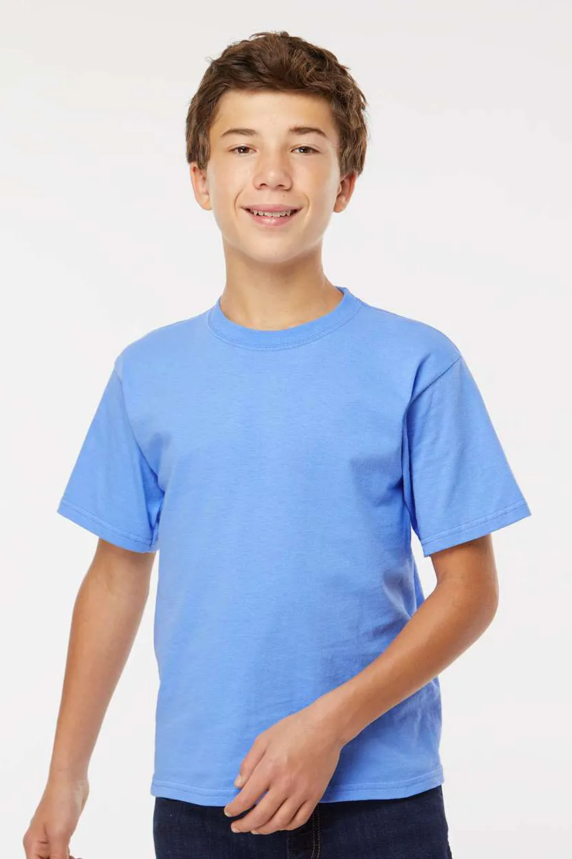 M&O Youth Gold Soft Touch Short Sleeve Crewneck T-Shirt - Carolina Blue Clothing M-O