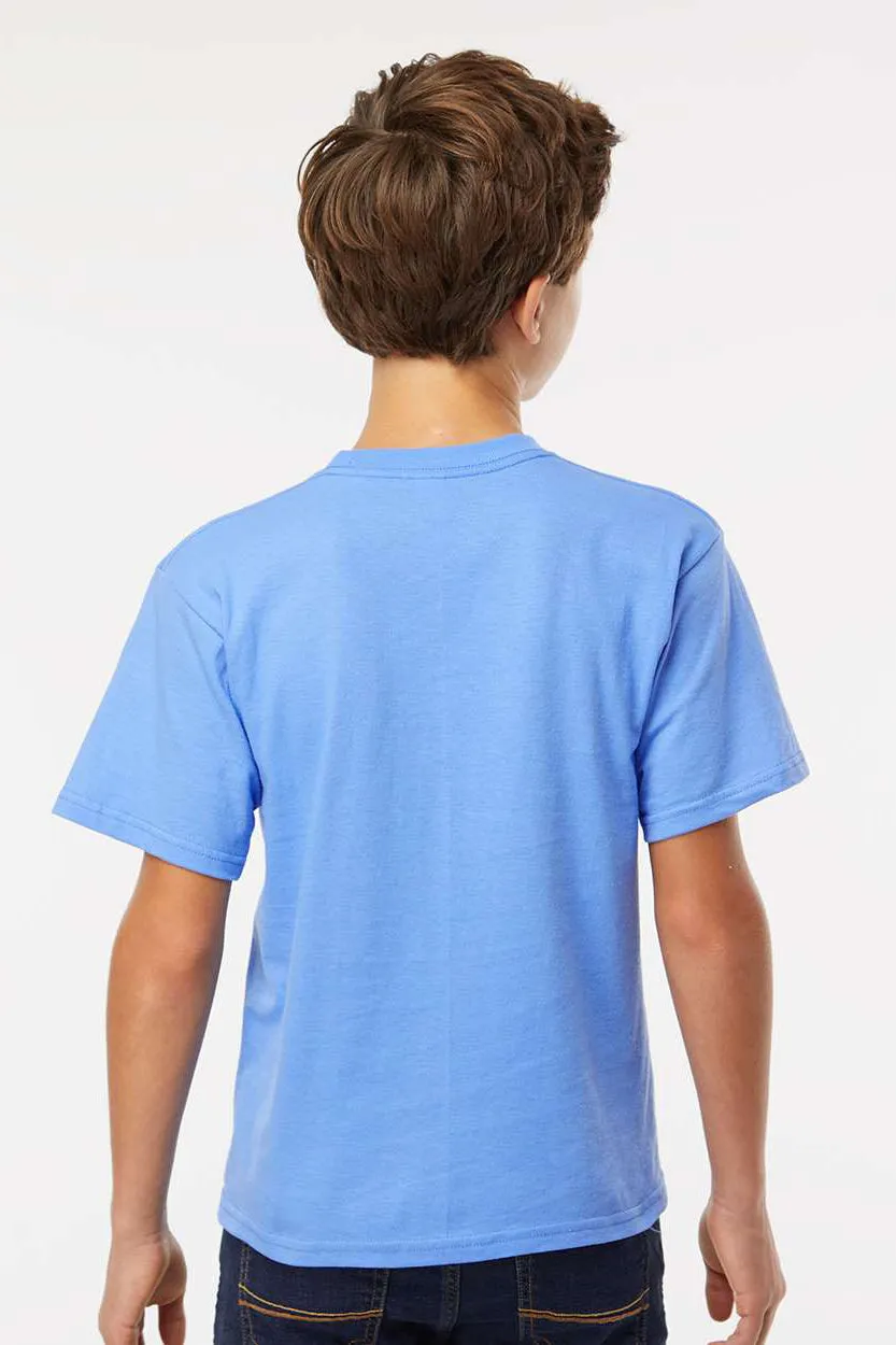 M&O Youth Gold Soft Touch Short Sleeve Crewneck T-Shirt - Carolina Blue Clothing M-O