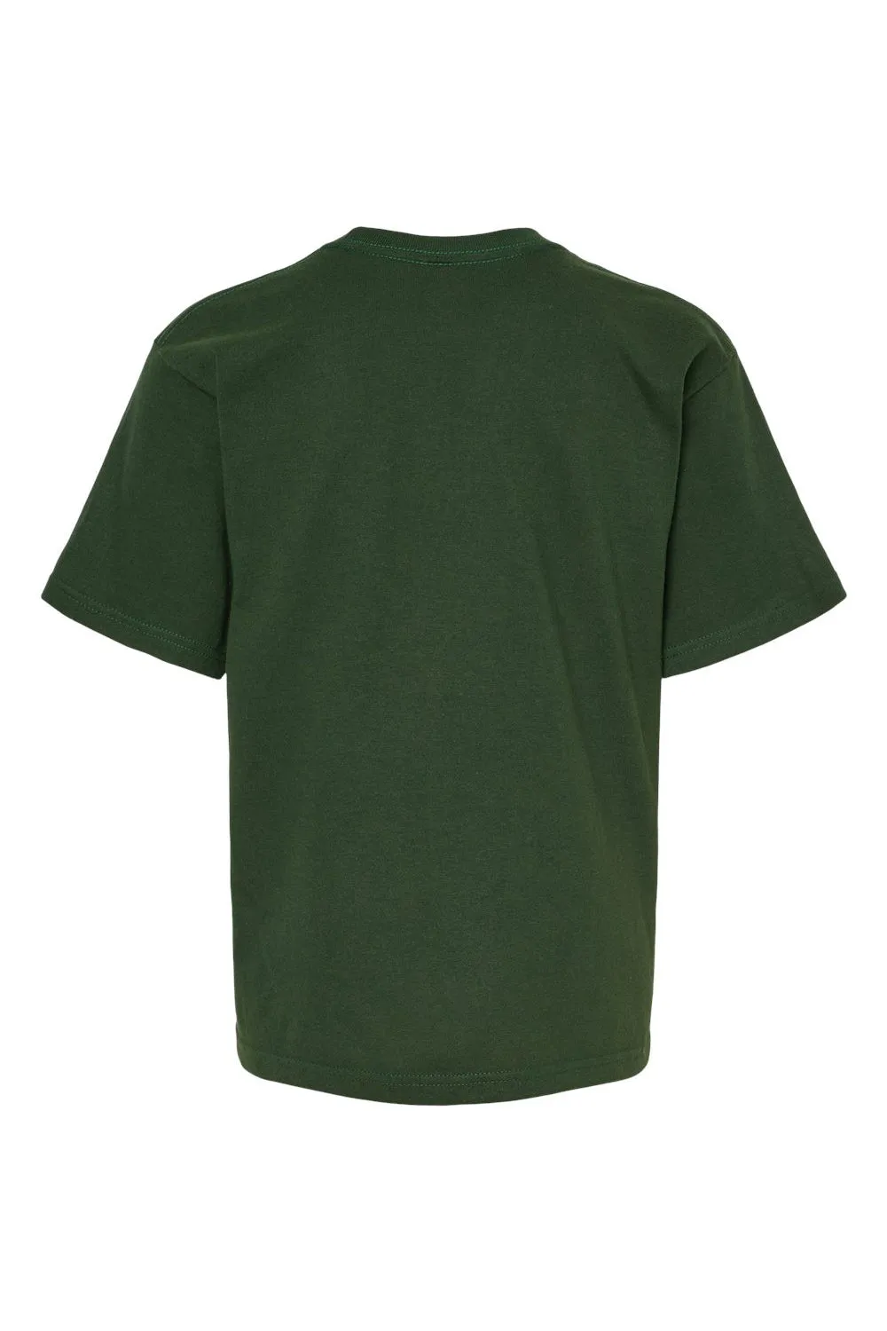 M&O Youth Gold Soft Touch Short Sleeve Crewneck T-Shirt - Forest Green Clothing M-O