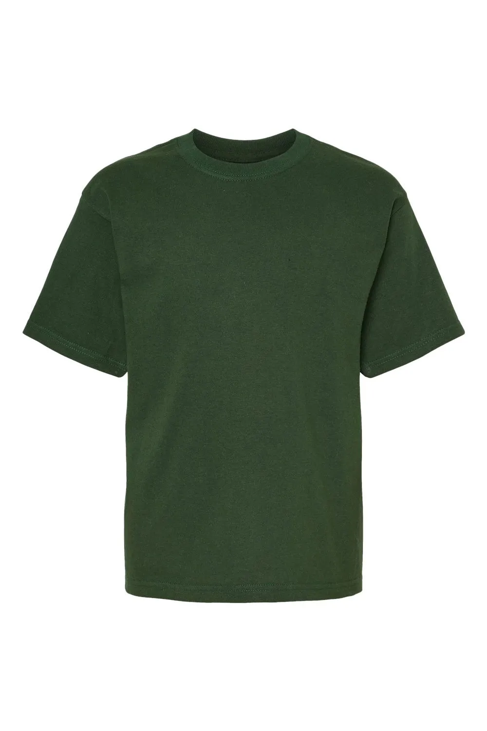 M&O Youth Gold Soft Touch Short Sleeve Crewneck T-Shirt - Forest Green Clothing M-O