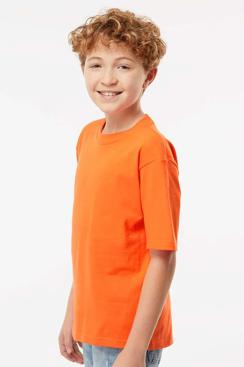 M&O Youth Gold Soft Touch Short Sleeve Crewneck T-Shirt - Orange Clothing M-O