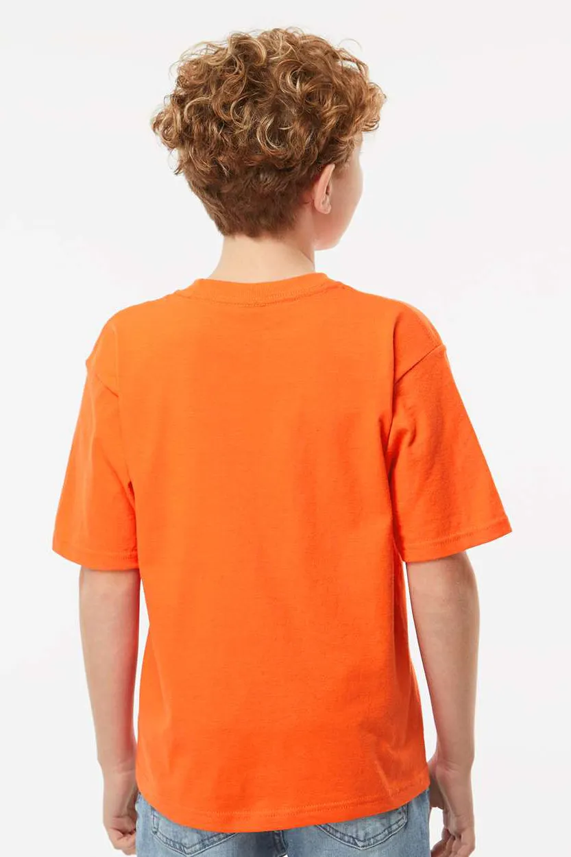 M&O Youth Gold Soft Touch Short Sleeve Crewneck T-Shirt - Orange Clothing M-O