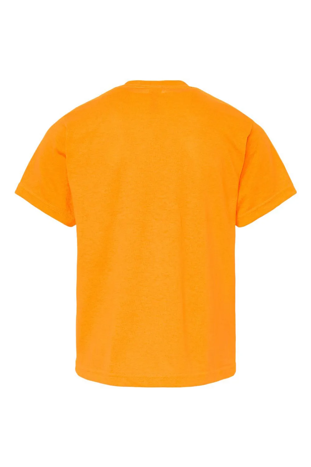 M&O Youth Gold Soft Touch Short Sleeve Crewneck T-Shirt - Safety Orange Clothing M-O