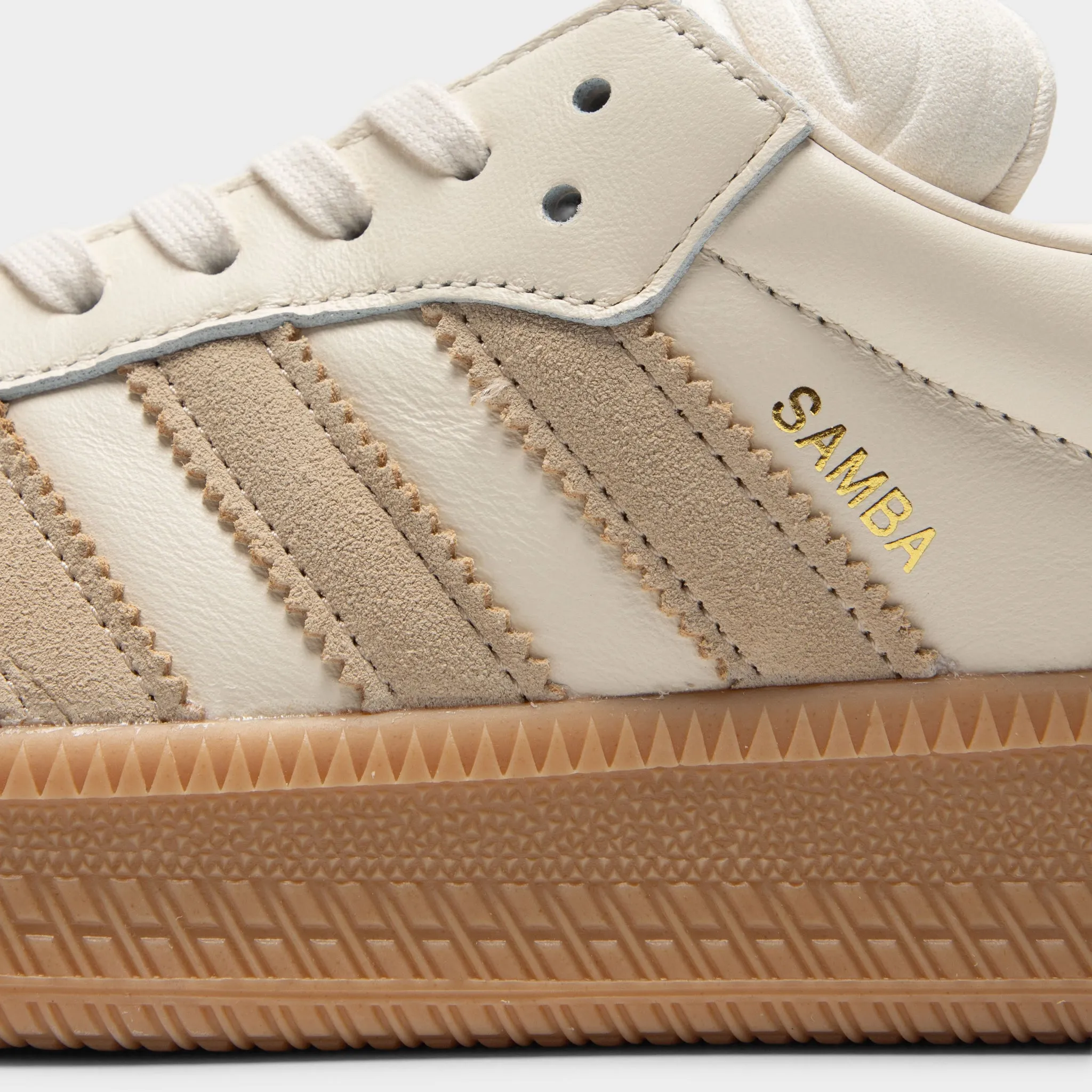 Mens Adidas adidas Samba XLG Wonder White / Magic Beige - White