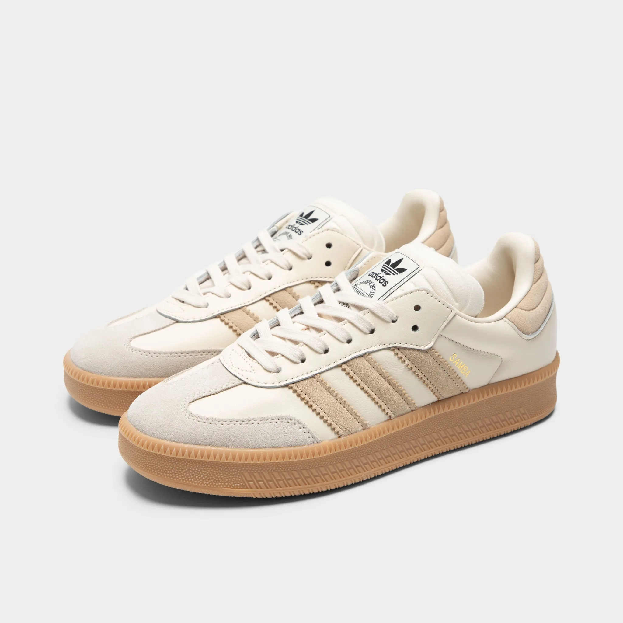 Mens Adidas adidas Samba XLG Wonder White / Magic Beige - White