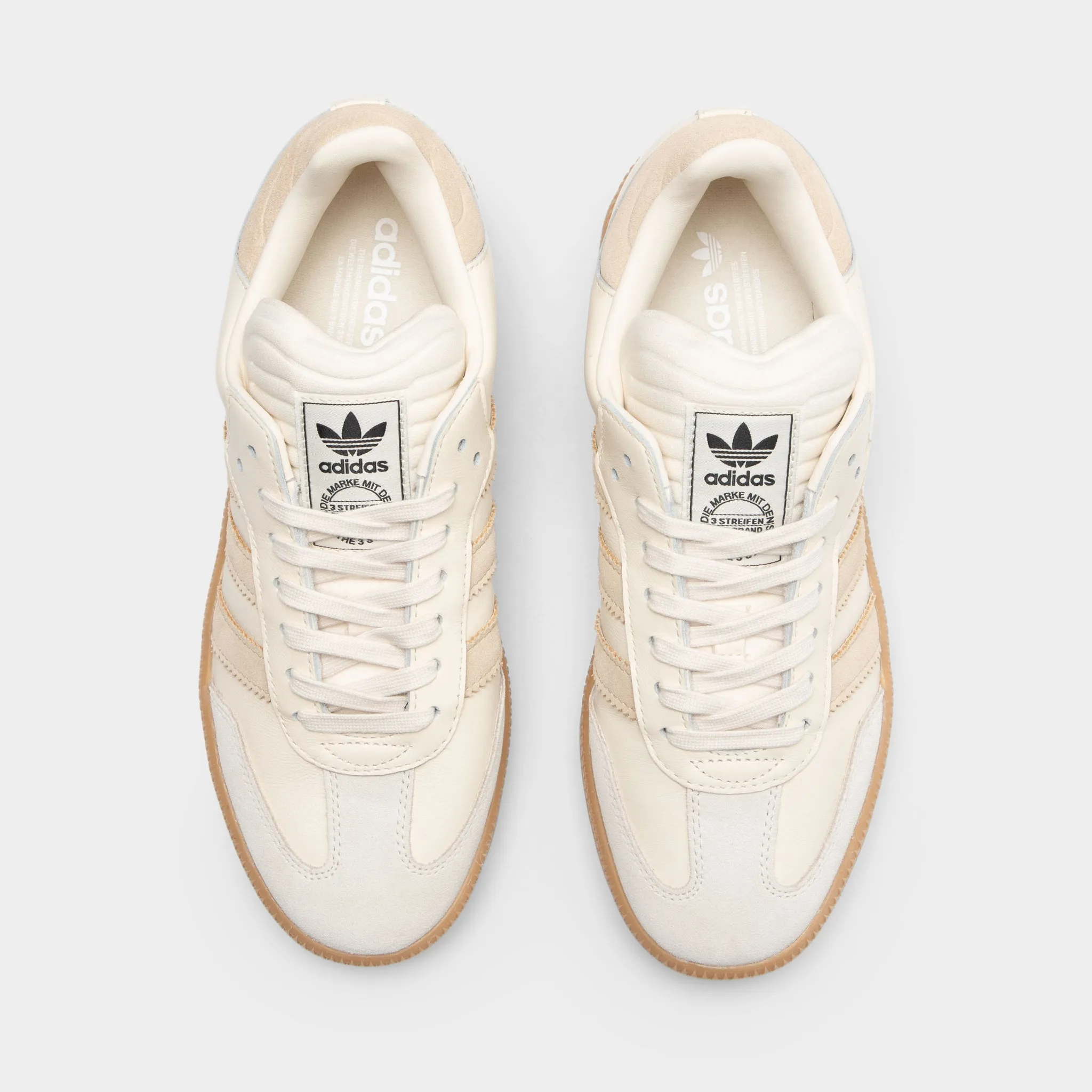 Mens Adidas adidas Samba XLG Wonder White / Magic Beige - White