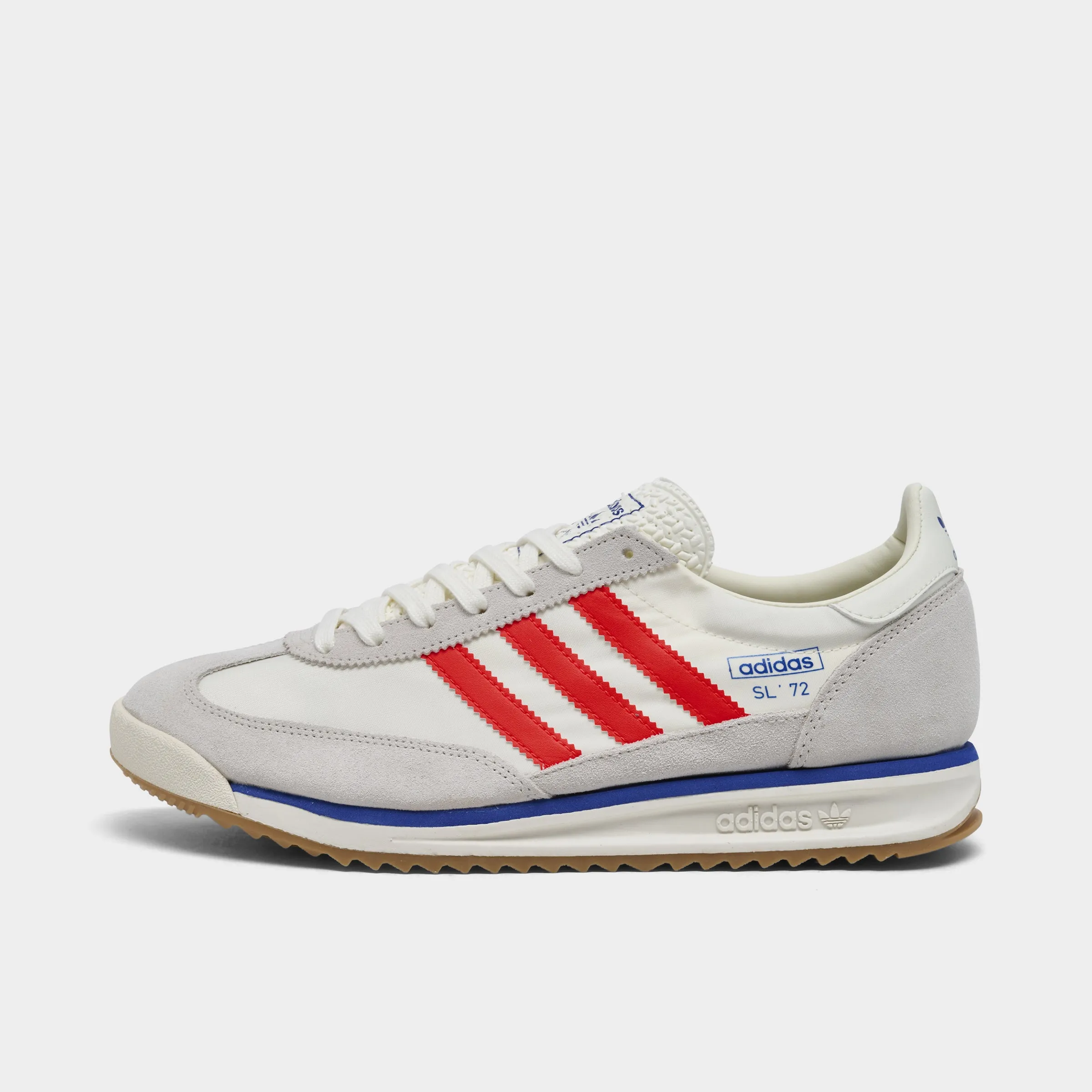 Mens Adidas adidas SL 72 RS White / Red - Blue