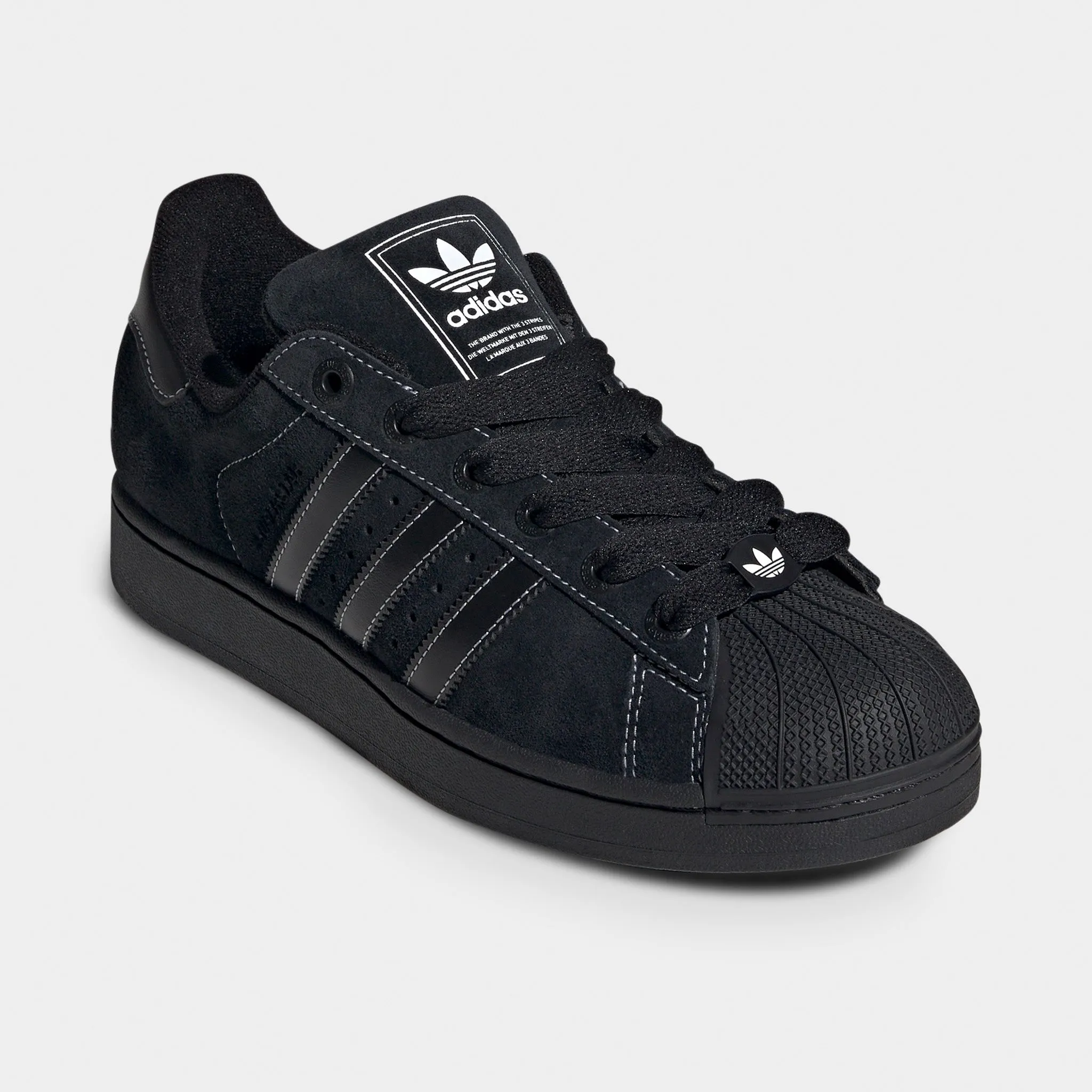 Mens Adidas adidas Superstar II Black / Black