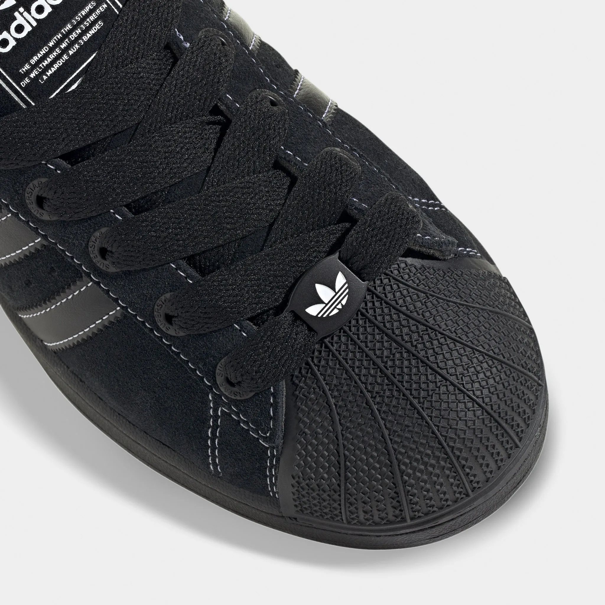 Mens Adidas adidas Superstar II Black / Black