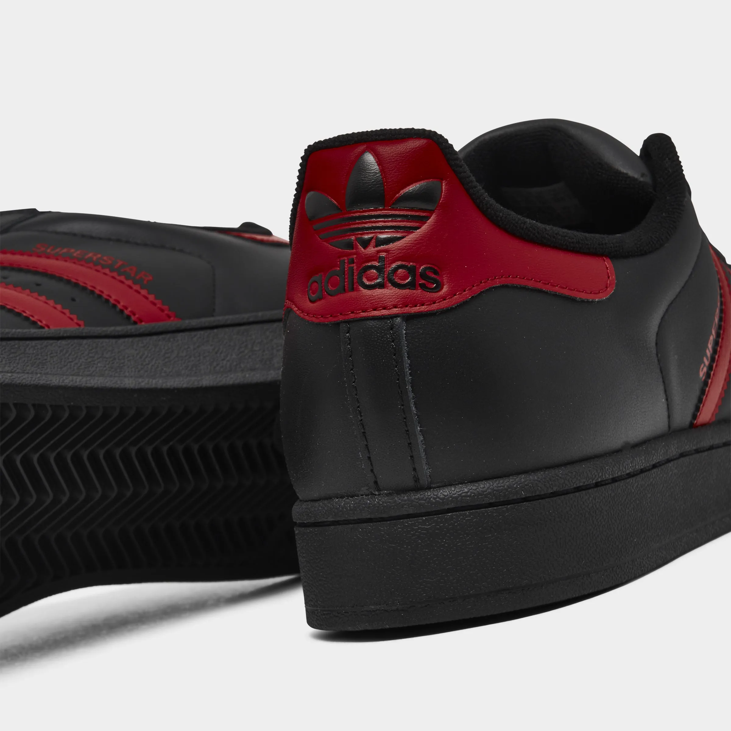 Mens Adidas adidas Superstar II Black / Red