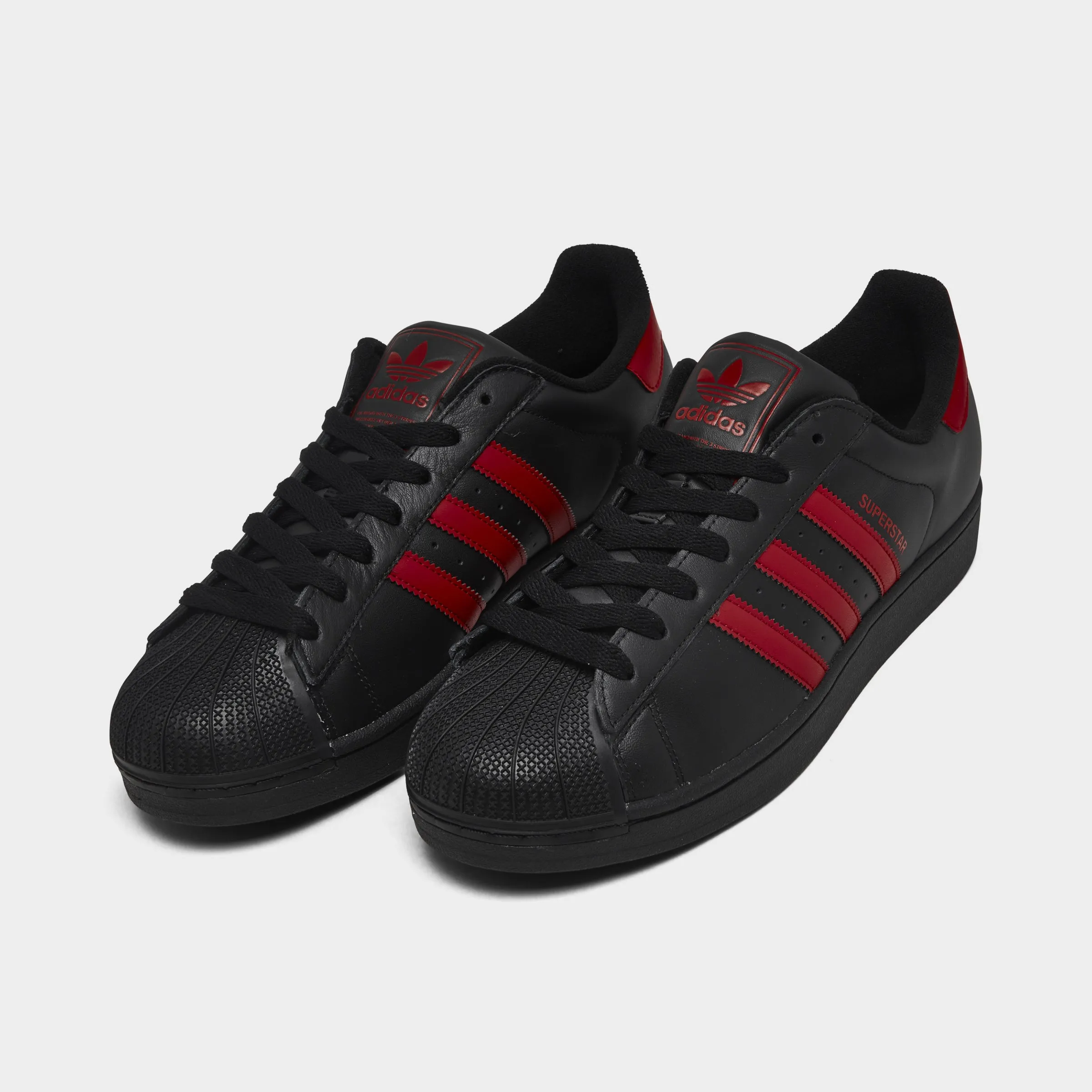 Mens Adidas adidas Superstar II Black / Red