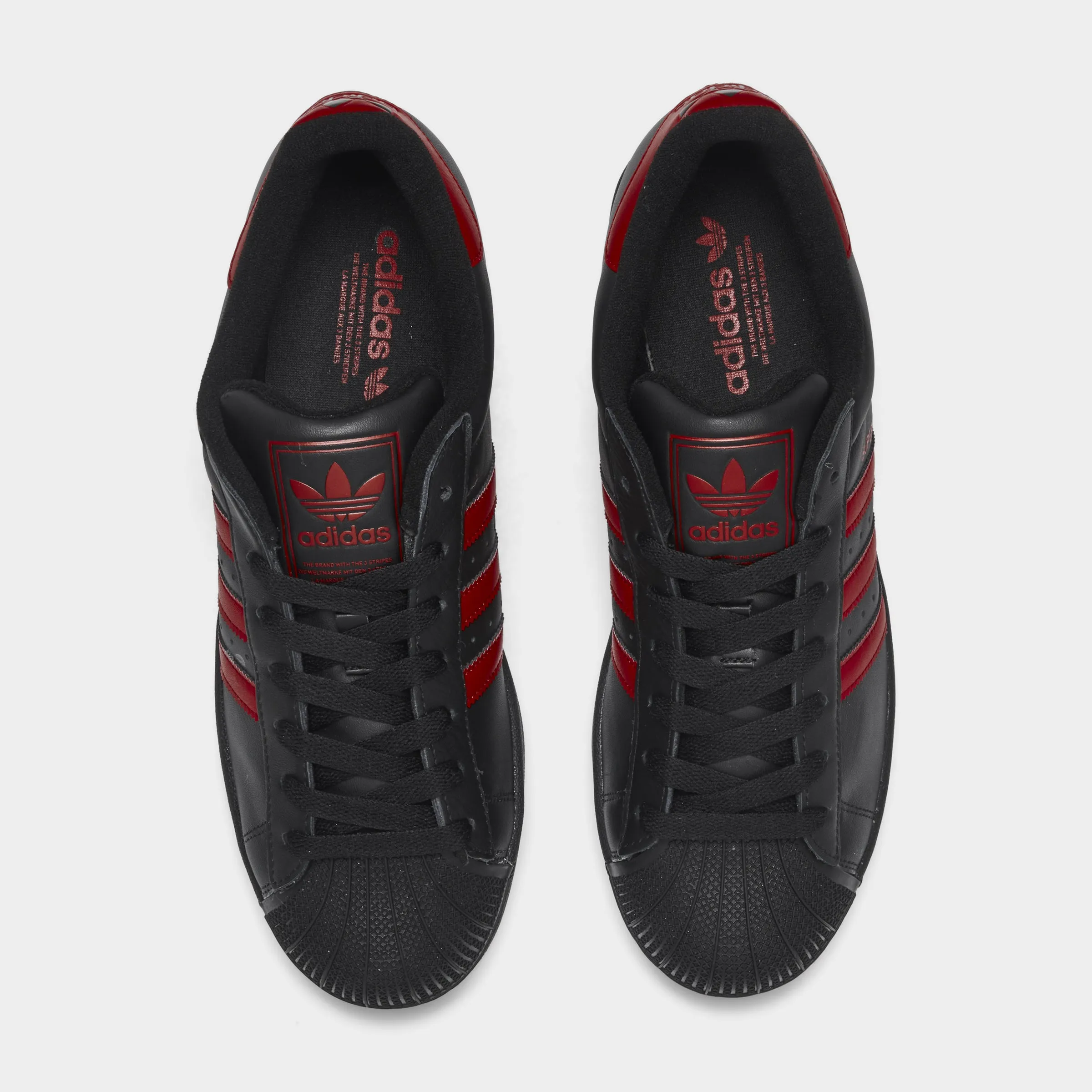 Mens Adidas adidas Superstar II Black / Red