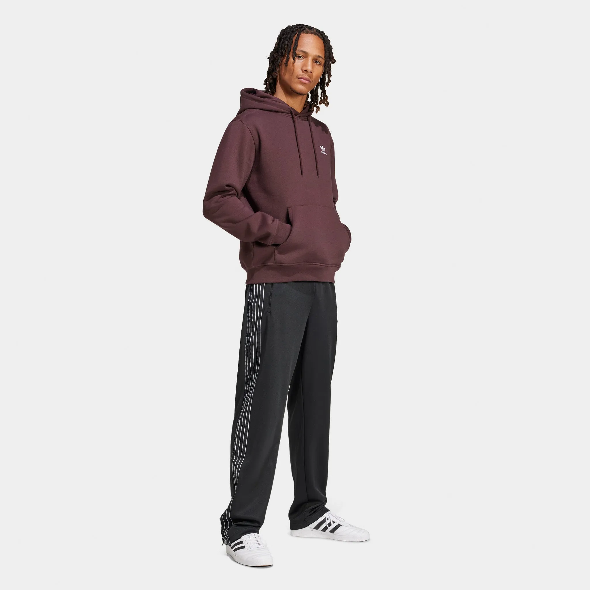 Mens Adidas adidas Trefoil Essentials Hoodie / Shadow Brown