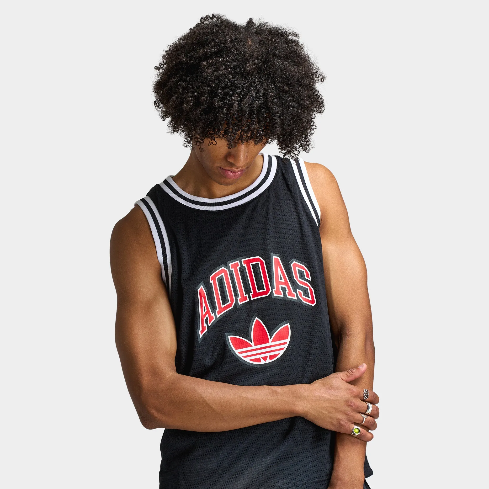 Mens Adidas adidas Varsity Basketball Jersey / Black