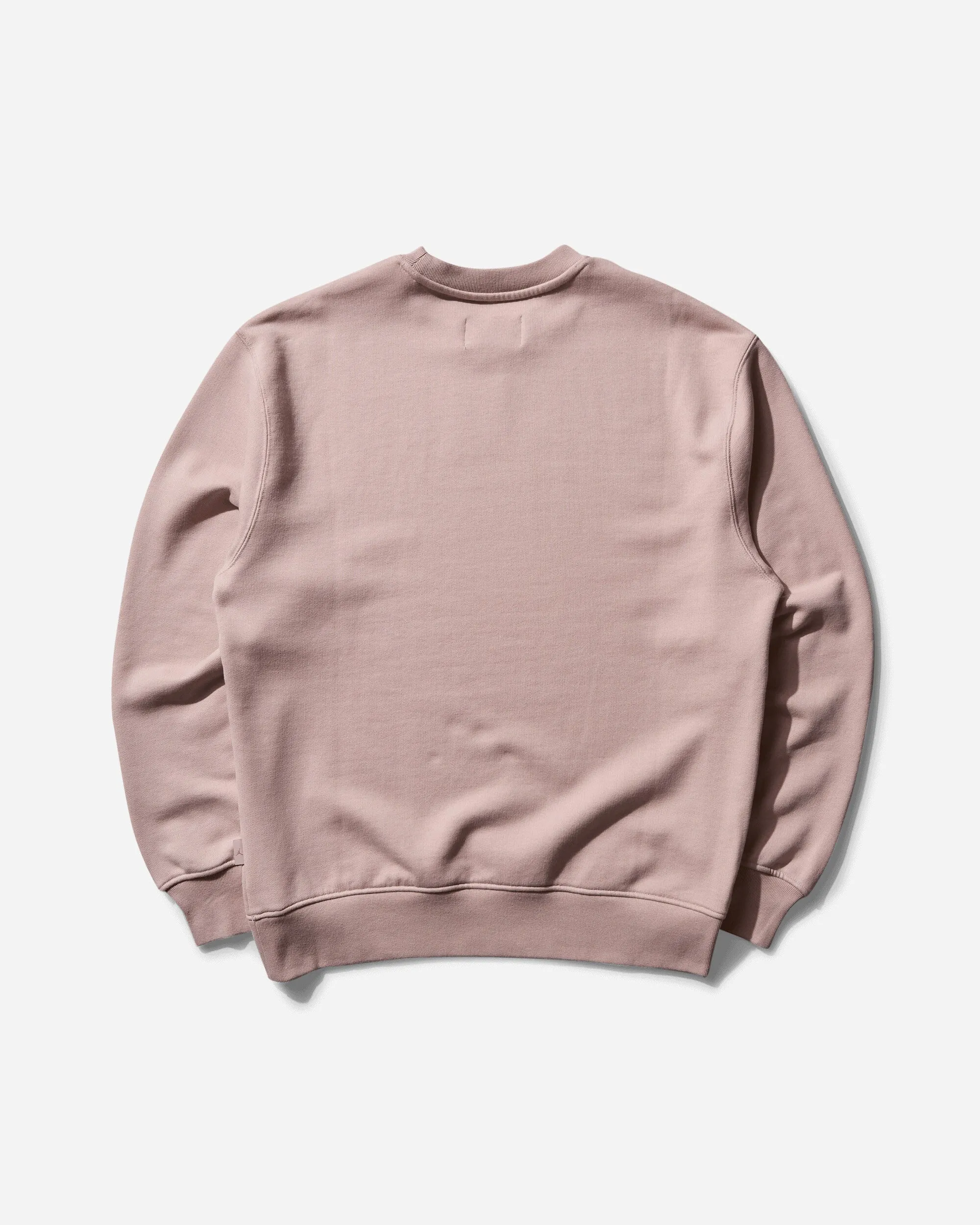 Men's Air Jordan Wordmark Fleece Crewneck Sweatshirt Pink Oxford