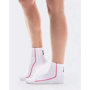 Mens Chubbies On Unisex Court Mid Socks - White / Pink