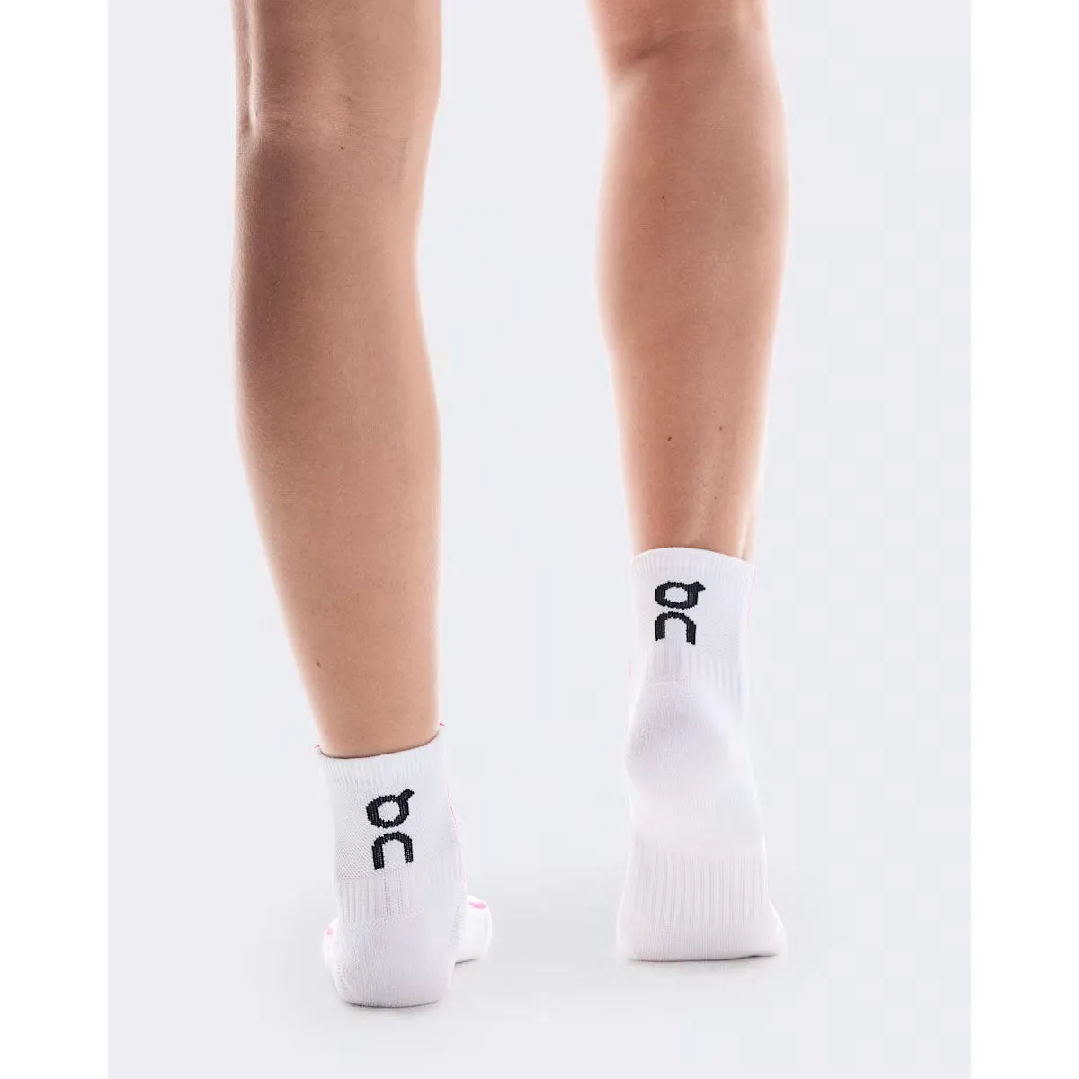 Mens Chubbies On Unisex Court Mid Socks - White / Pink
