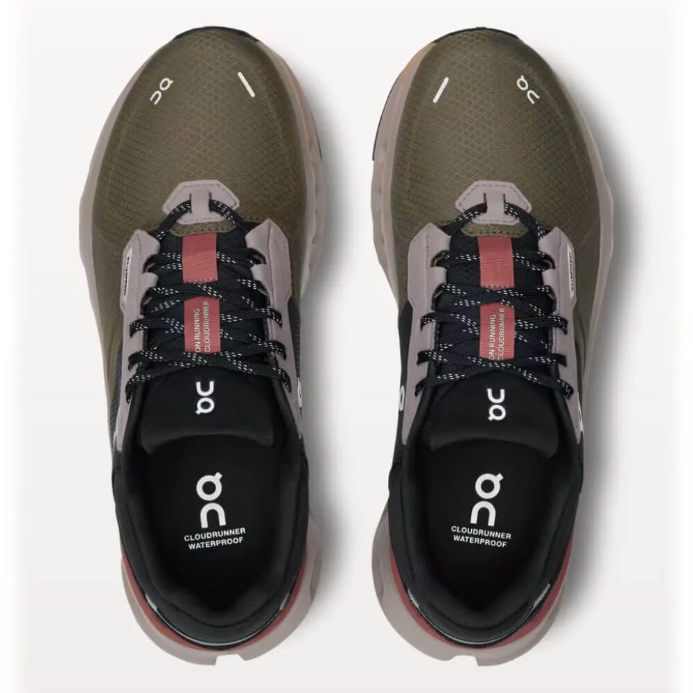 Mens Chubbies On Women's Cloudrunner 2 Waterproof Shoes - Olive / Mahogany