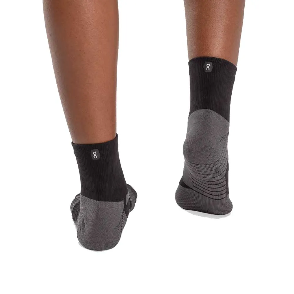 Mens Chubbies On Women's Performance Mid Sock - Black/Shadow