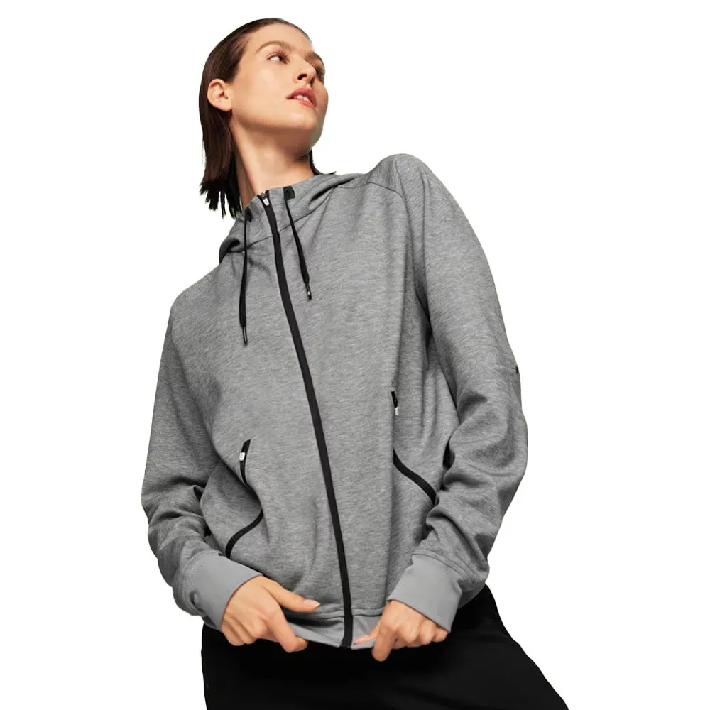 Mens Chubbies On Womens Zipped Hoodie - Grey