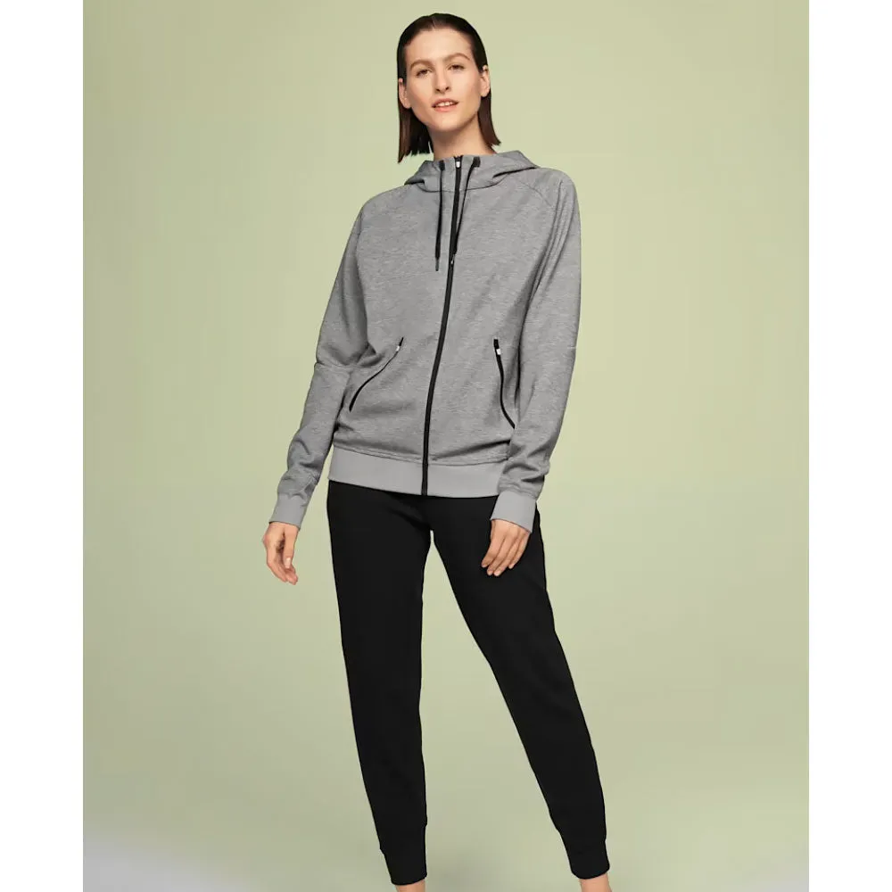 Mens Chubbies On Womens Zipped Hoodie - Grey