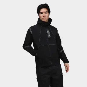 Mens Hoodrich Hoodrich Affect Woven Zippered Jacket Black / Lava Smoke - Deja Vu Blue