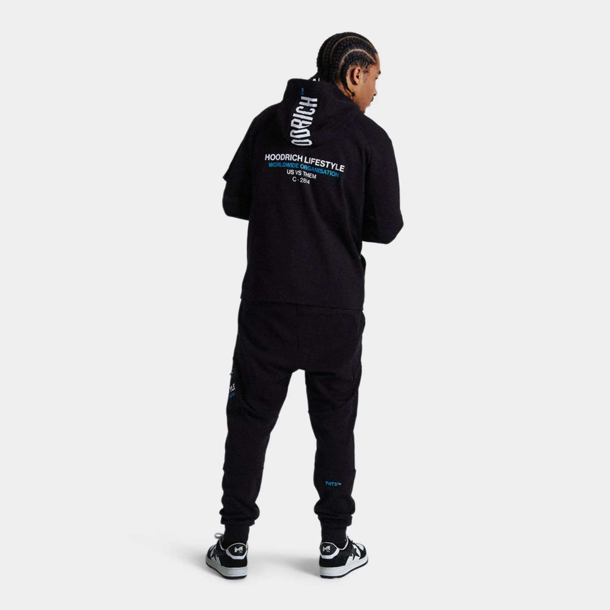Mens Hoodrich Hoodrich Circuit Hoodie Black / White - Blue Diva