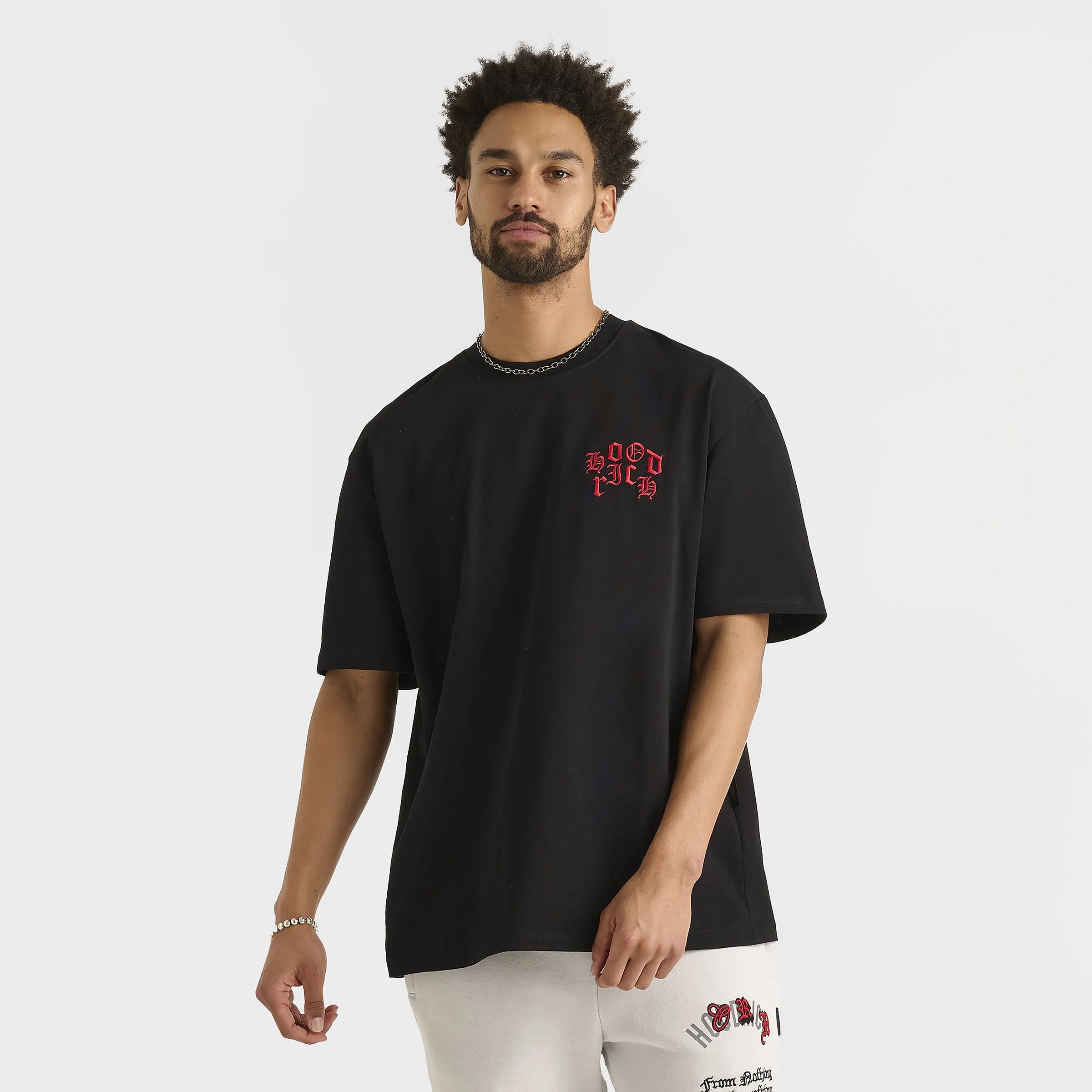 Mens Hoodrich Hoodrich Crown Graphic T-Shirt Black / Lychee