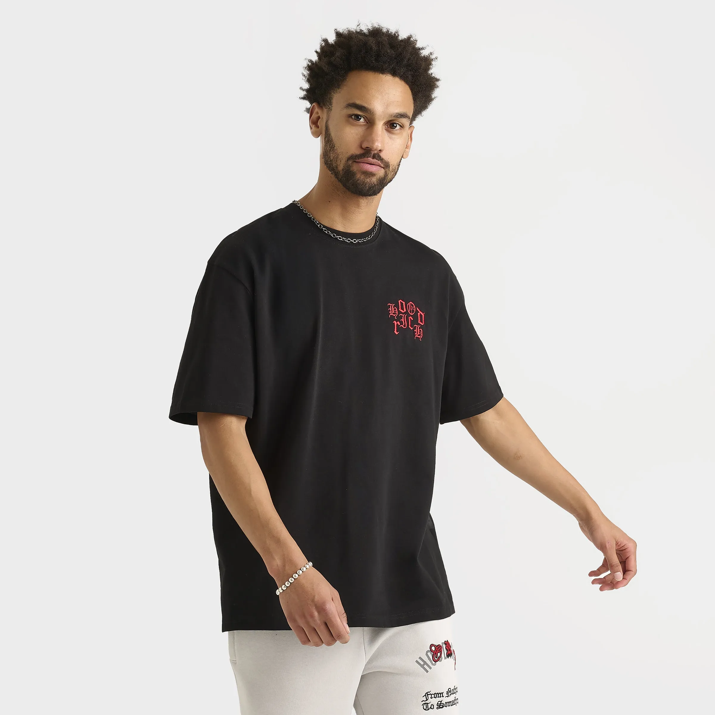 Mens Hoodrich Hoodrich Crown Graphic T-Shirt Black / Lychee