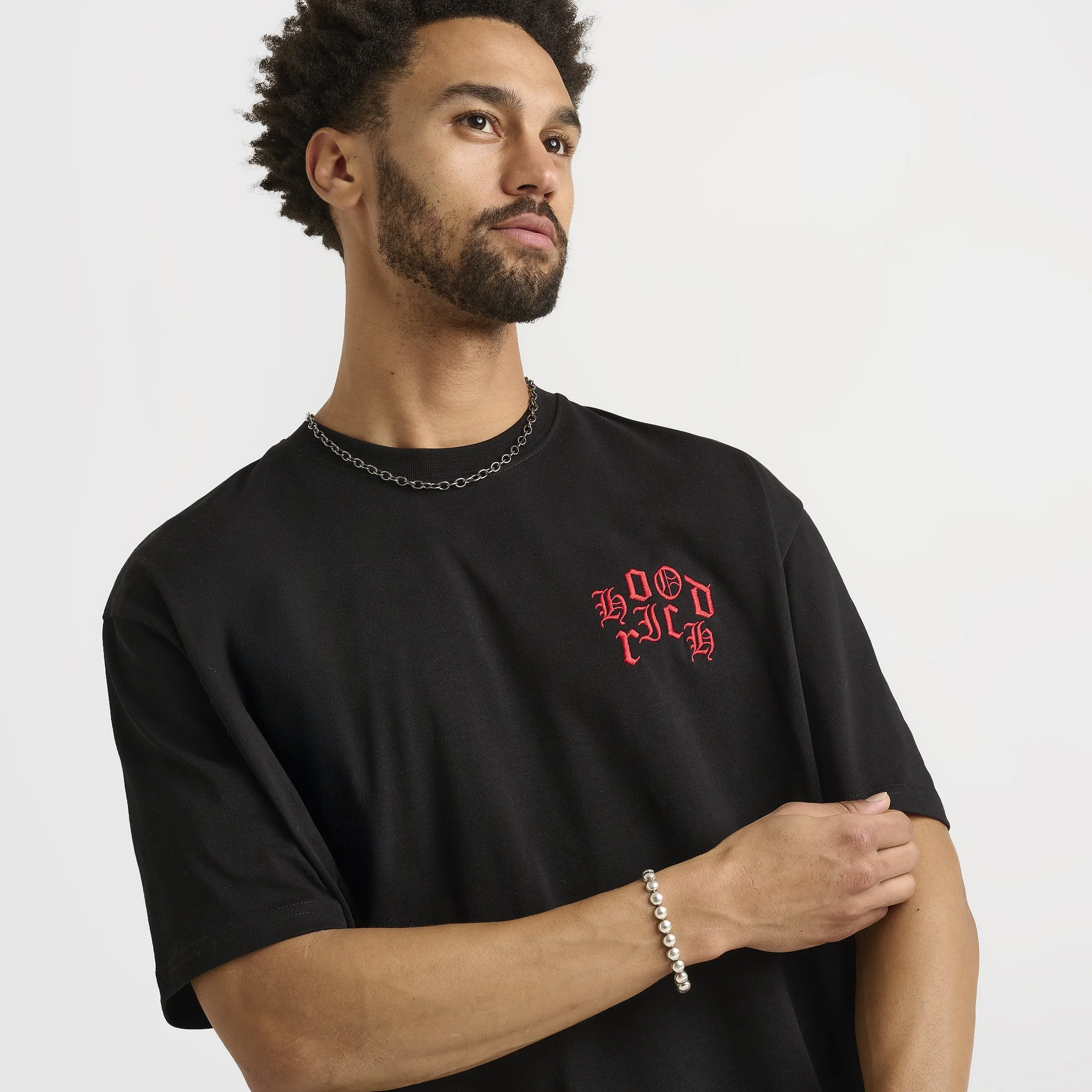 Mens Hoodrich Hoodrich Crown Graphic T-Shirt Black / Lychee