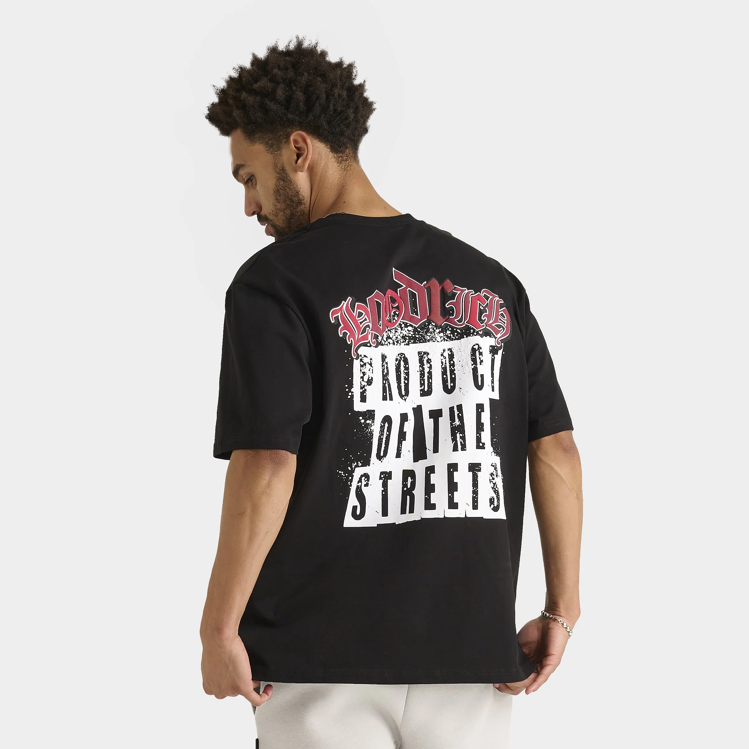 Mens Hoodrich Hoodrich Crown Graphic T-Shirt Black / Lychee
