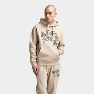 Mens Hoodrich Hoodrich Crown Oversized Hoodie Oxford Tan / Asphalt - Black
