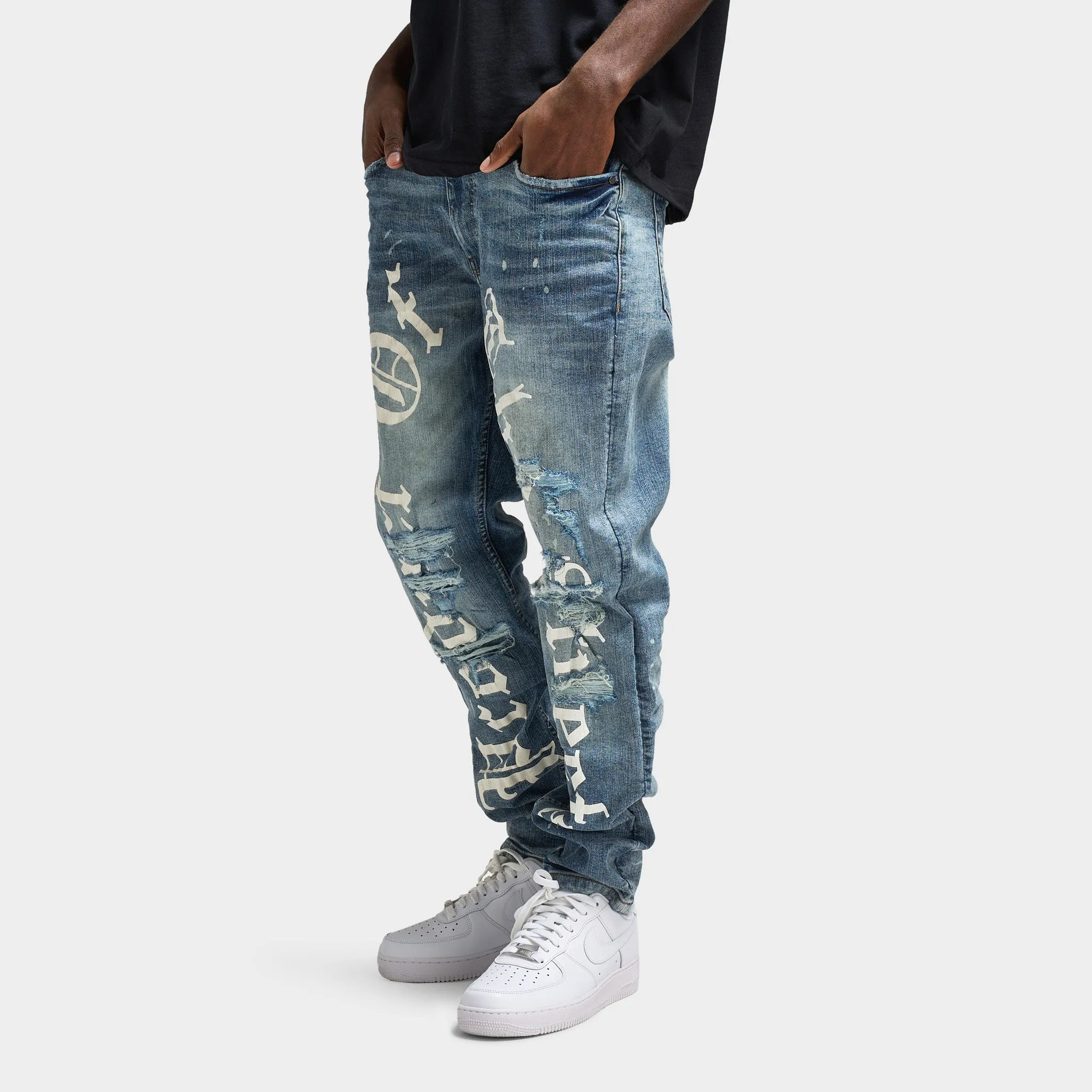 Mens Hoodrich Hoodrich Edge Jeans Blue / White
