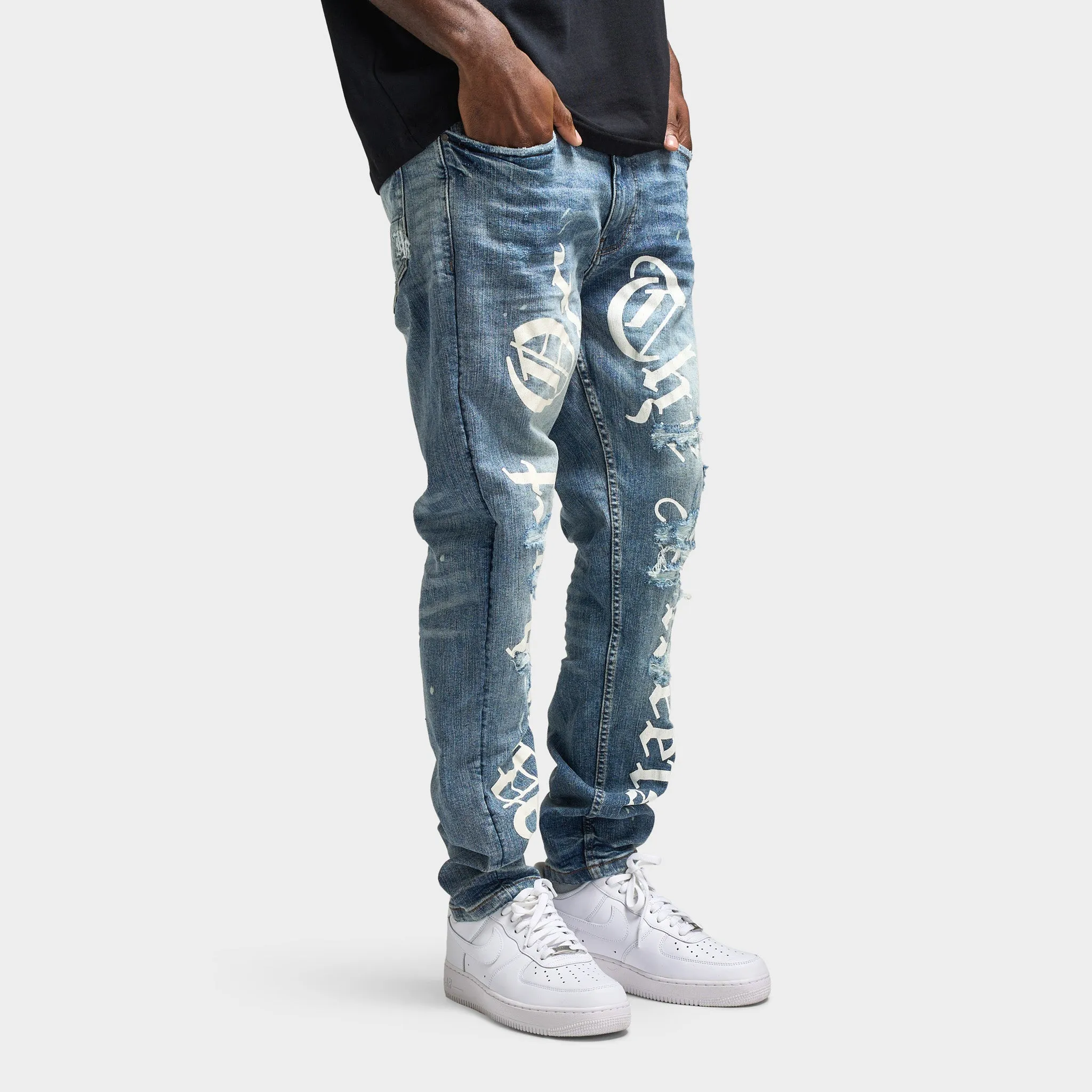 Mens Hoodrich Hoodrich Edge Jeans Blue / White