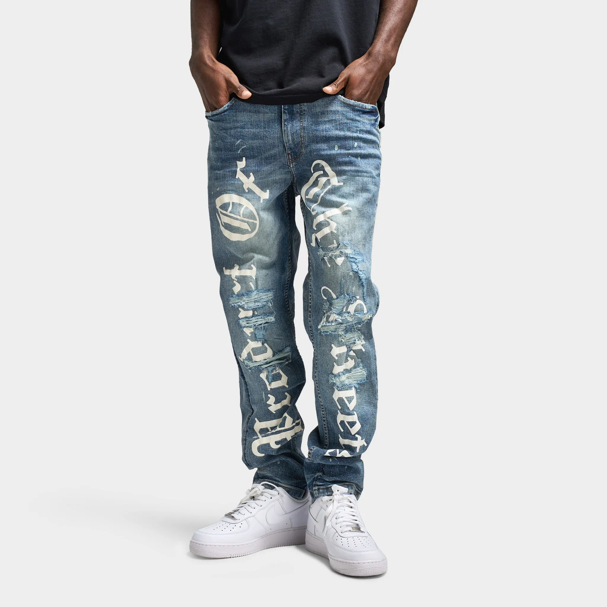 Mens Hoodrich Hoodrich Edge Jeans Blue / White