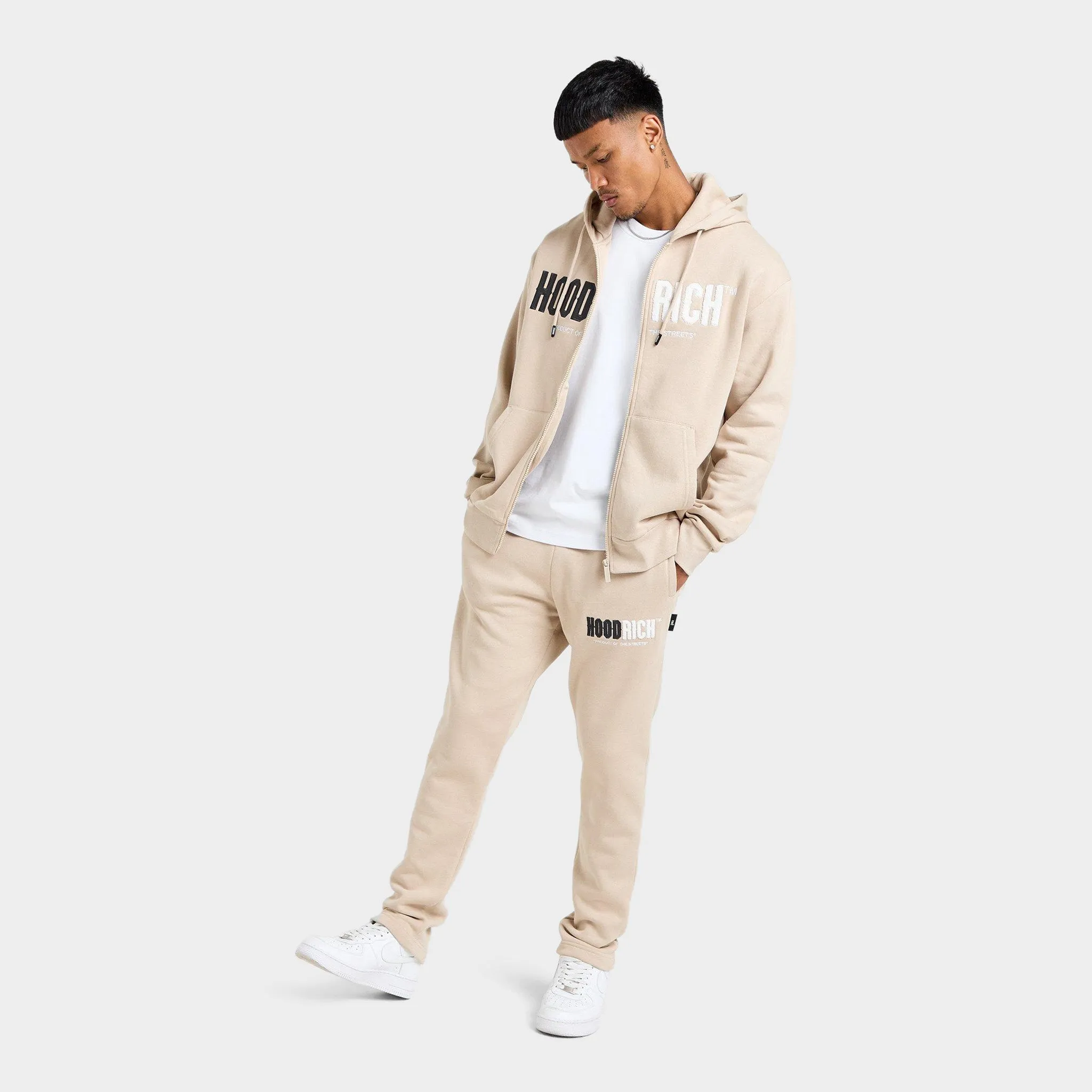 Mens Hoodrich Hoodrich Fade Open Hem Jogger / Oxford Tan