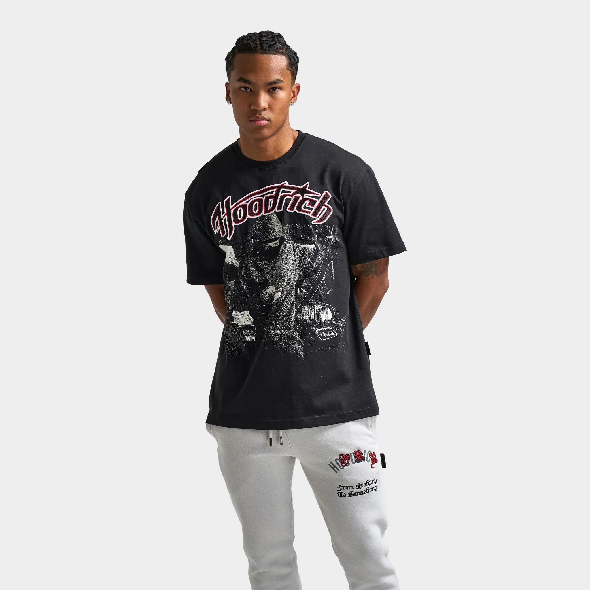 Mens Hoodrich Hoodrich Galaxy Graphic T-Shirt Black / White - Lychee