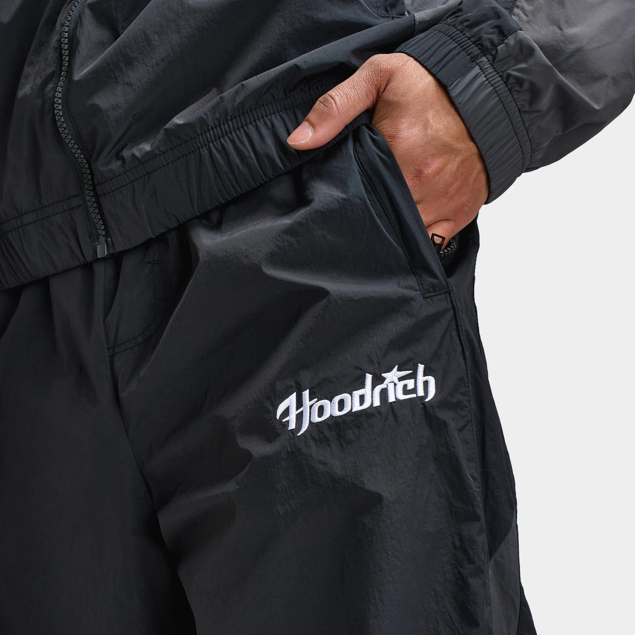 Mens Hoodrich Hoodrich Galaxy Woven Pants Black / Asphalt - White