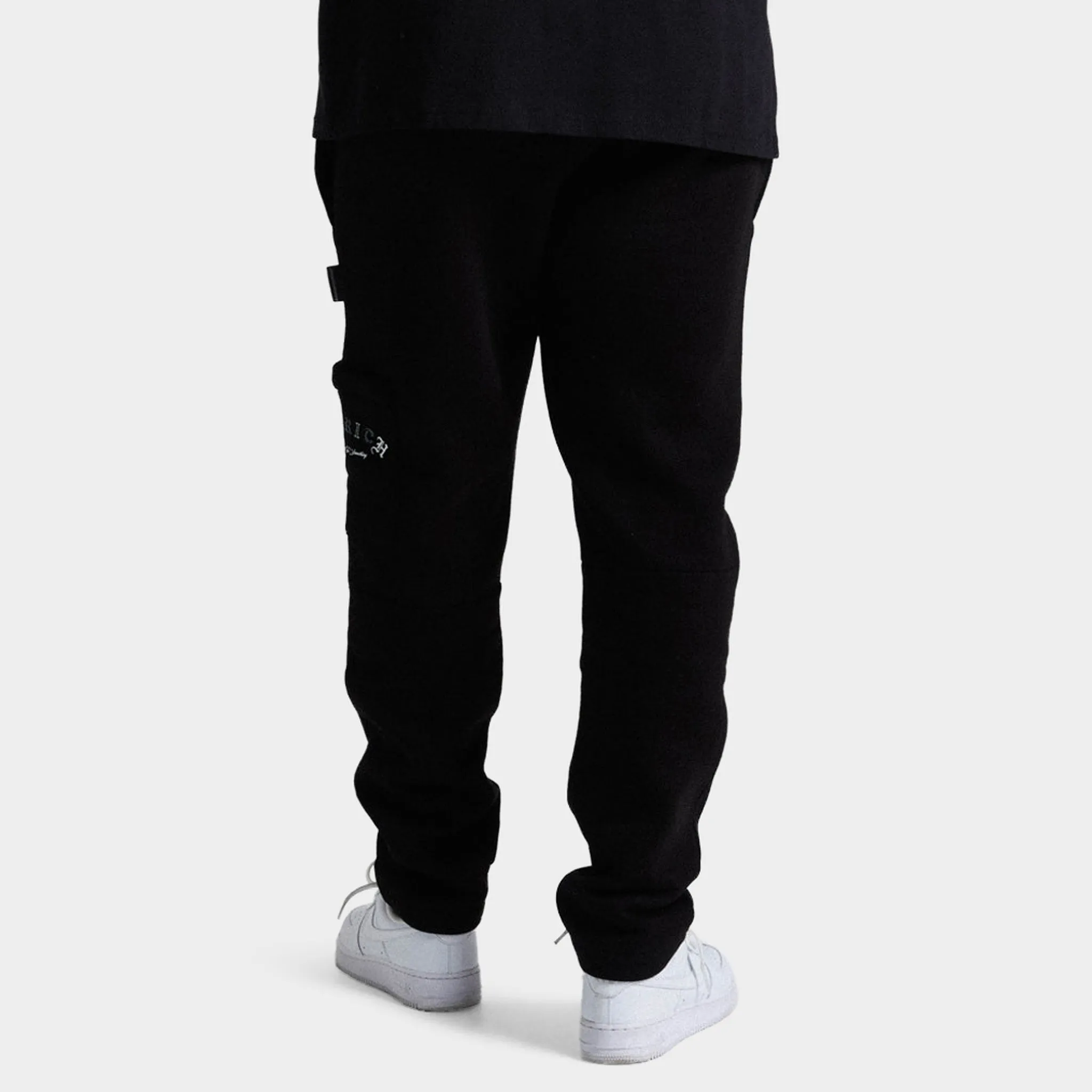 Mens Hoodrich Hoodrich Heat V3 Open Hem Joggers Black / White - Lava Smoke
