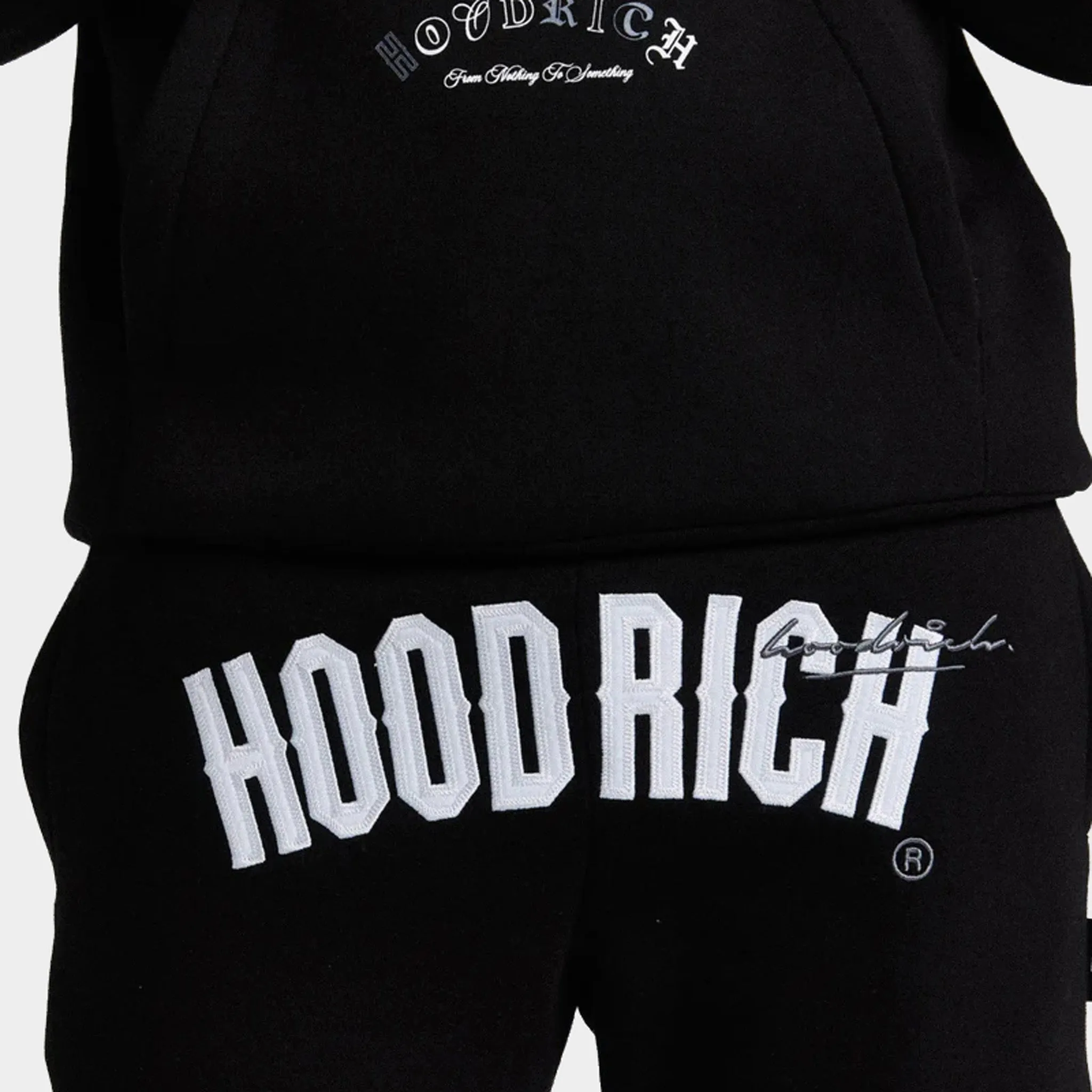Mens Hoodrich Hoodrich Heat V3 Open Hem Joggers Black / White - Lava Smoke