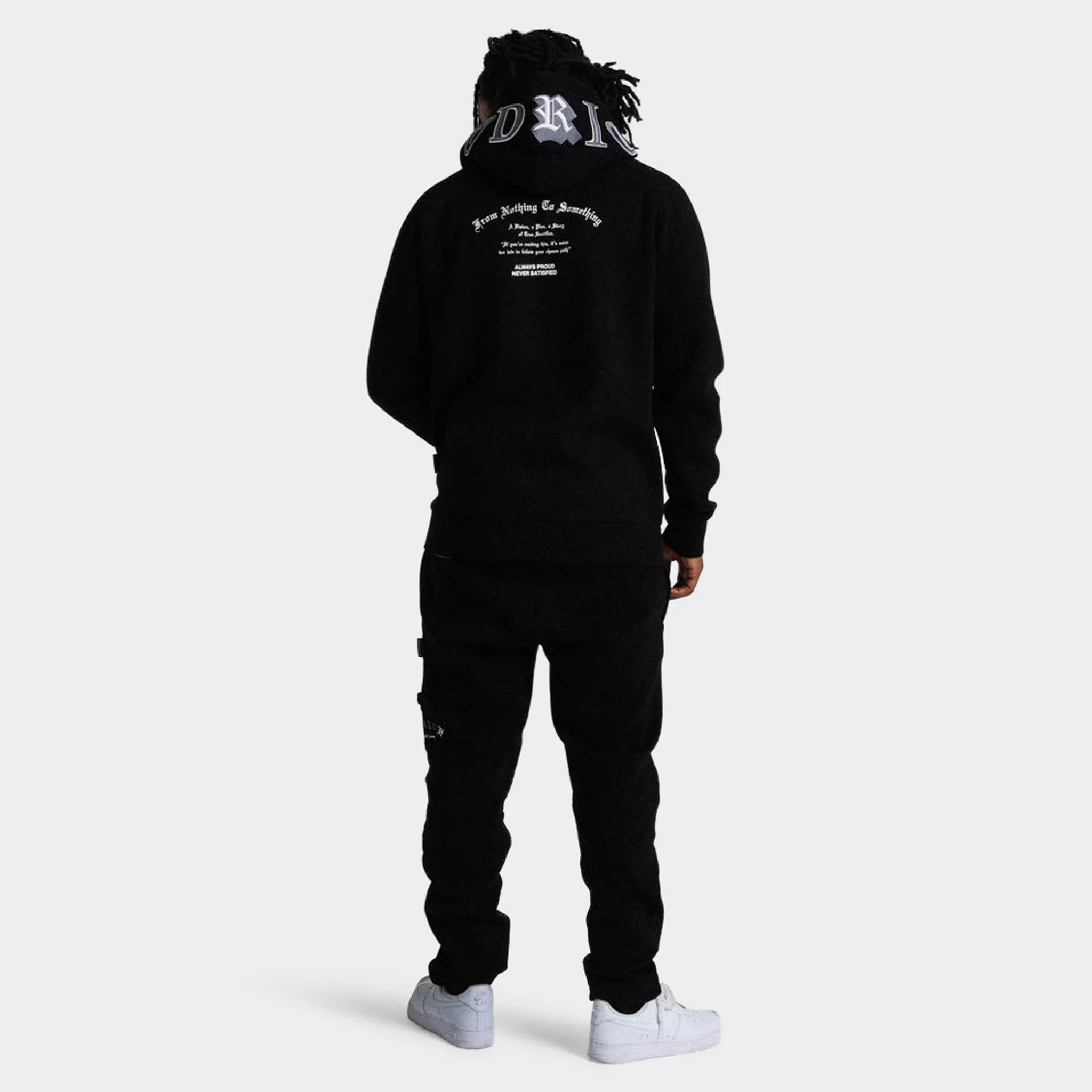 Mens Hoodrich Hoodrich Heat V3 Open Hem Joggers Black / White - Lava Smoke