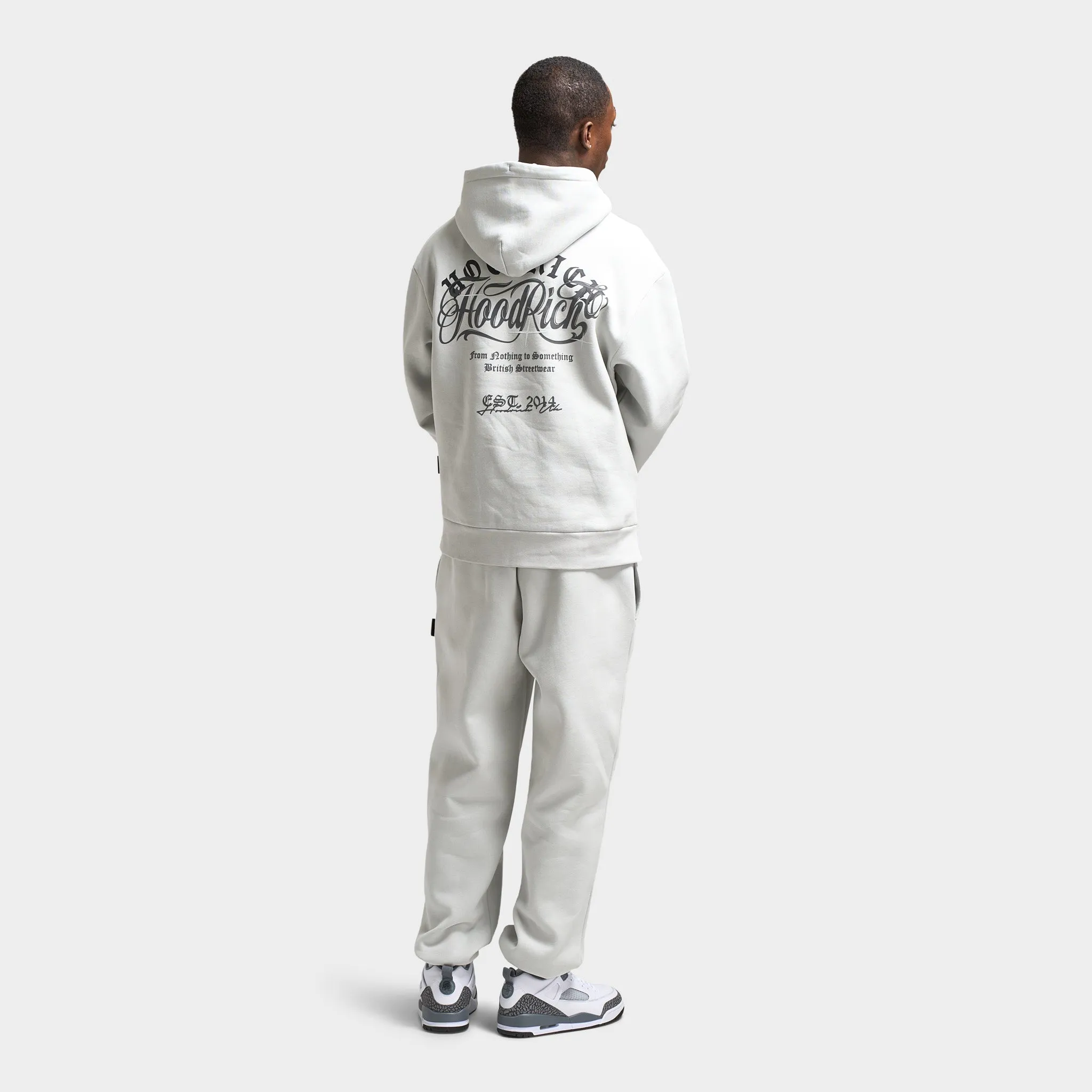 Mens Hoodrich Hoodrich Legacy Oversized Hoodie Dawn Blue / Lava Smoke - Anthracite