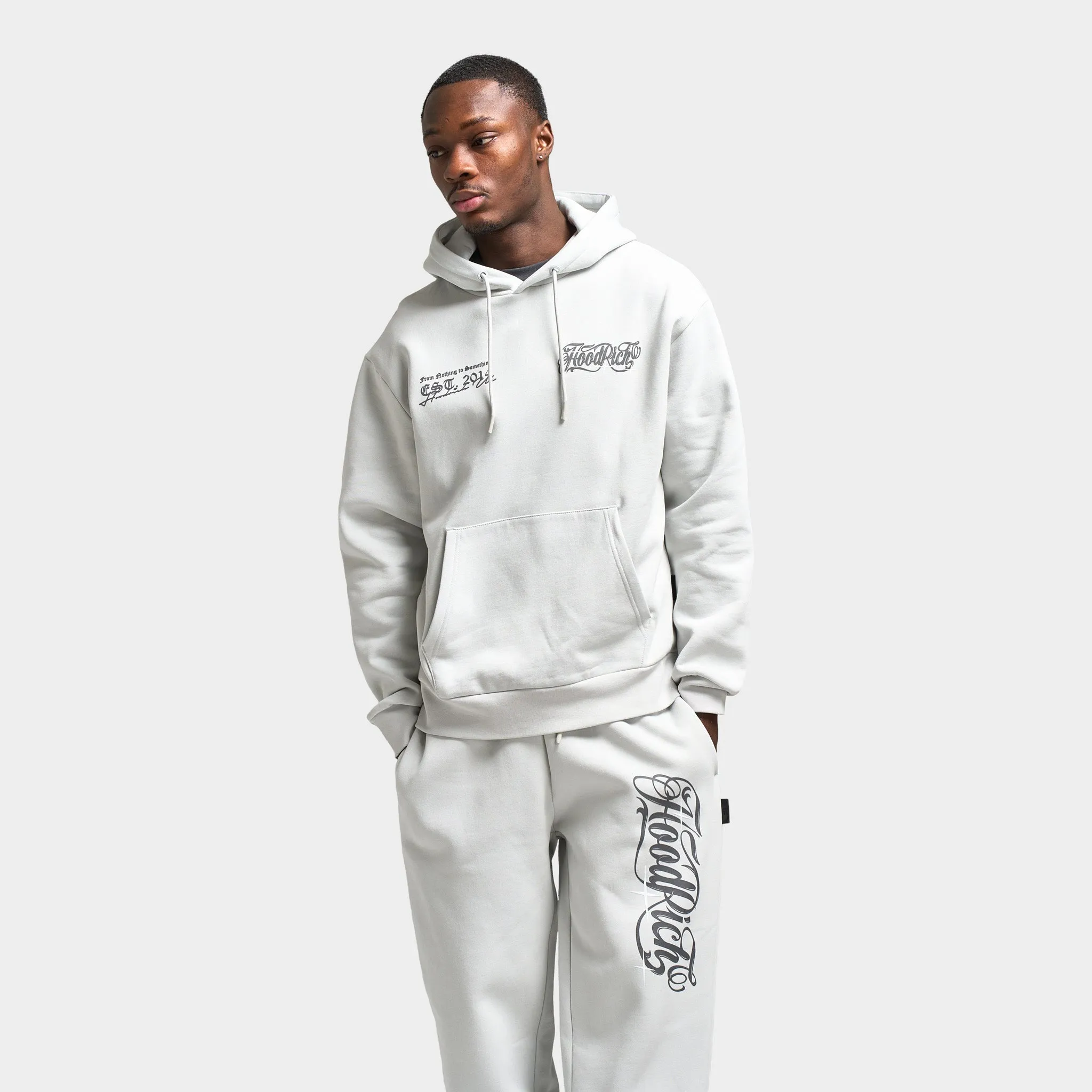Mens Hoodrich Hoodrich Legacy Oversized Hoodie Dawn Blue / Lava Smoke - Anthracite