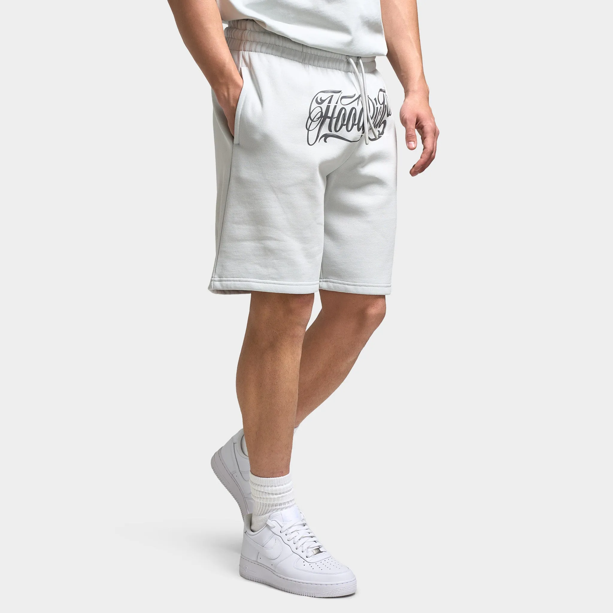 Mens Hoodrich Hoodrich Legacy Oversized Shorts Dawn Blue / Lava Smoke - Anthracite