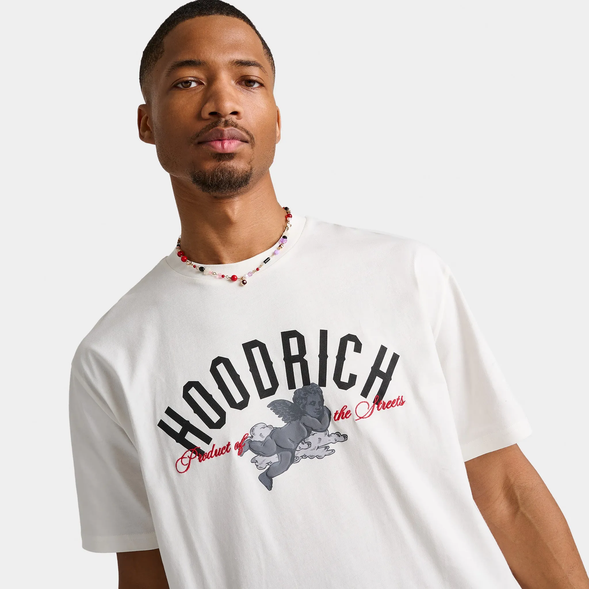 Mens Hoodrich Hoodrich OG Empire T-Shirt Blanc De Blanc / Black - Lychee