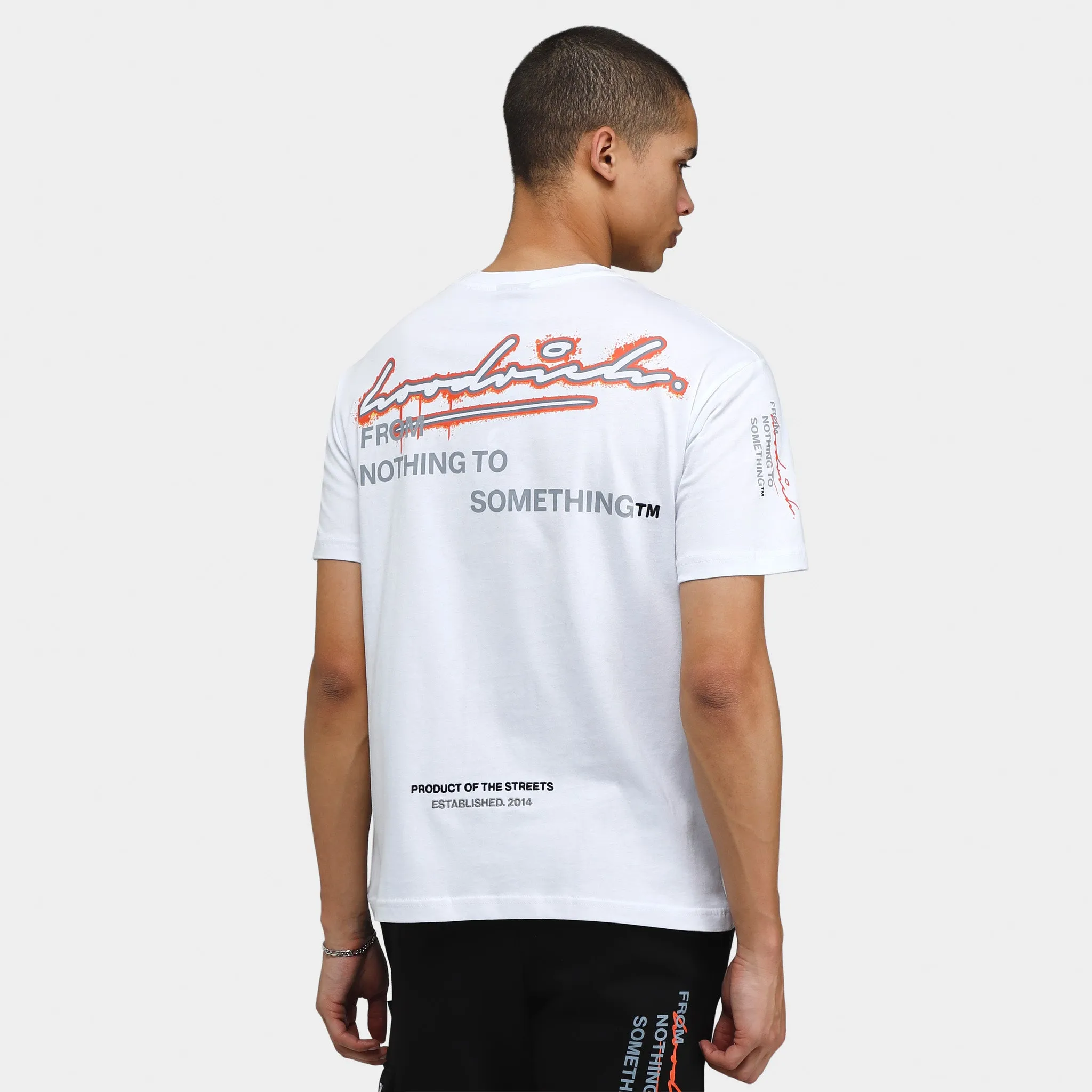 Mens Hoodrich Hoodrich OG Splatter T-shirt White / Black - Flame