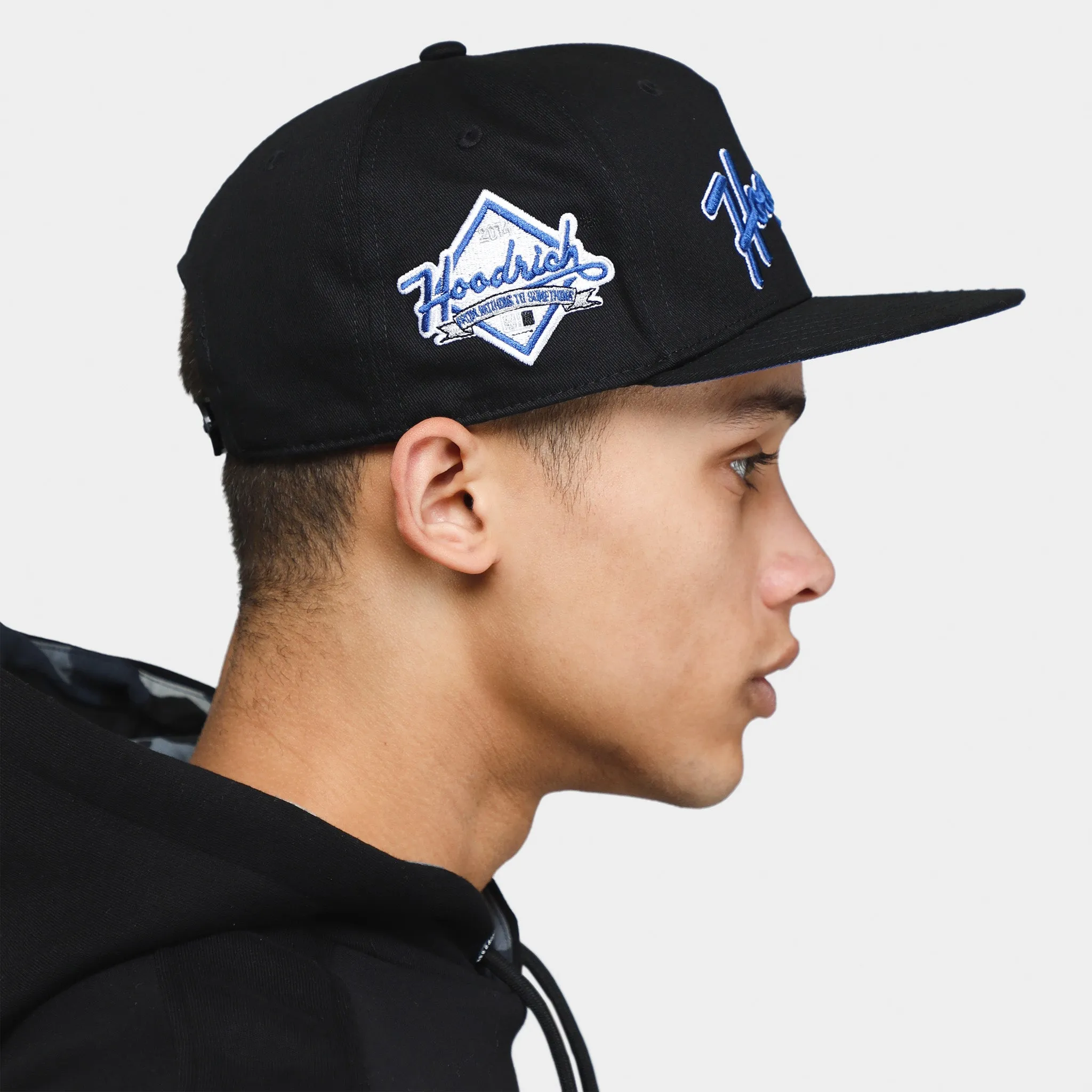 Mens Hoodrich Hoodrich OG Stark 5 Panel Snapback Cap / Black