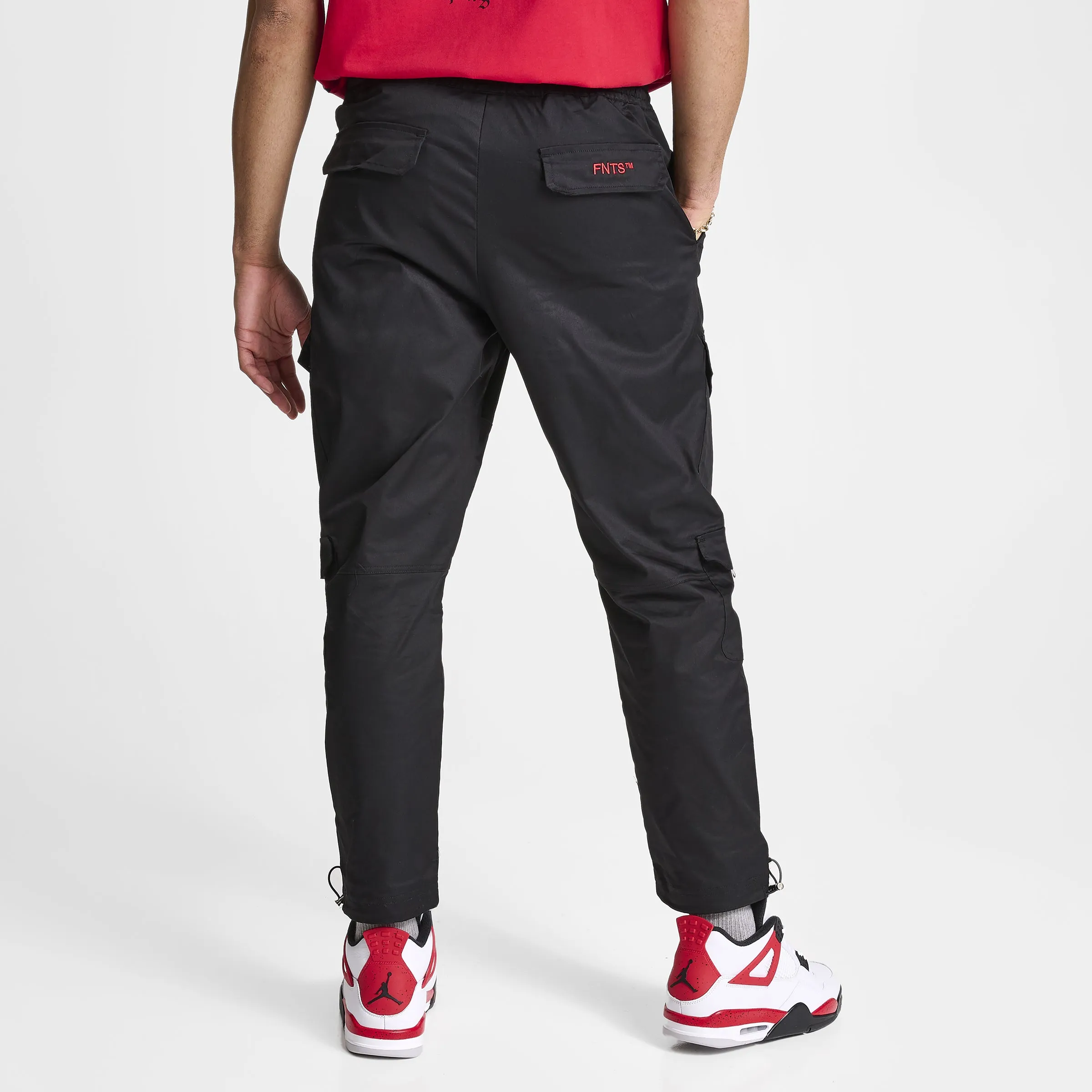 Mens Hoodrich Hoodrich OG Vault Woven Cargo Pants Black / White - Lychee